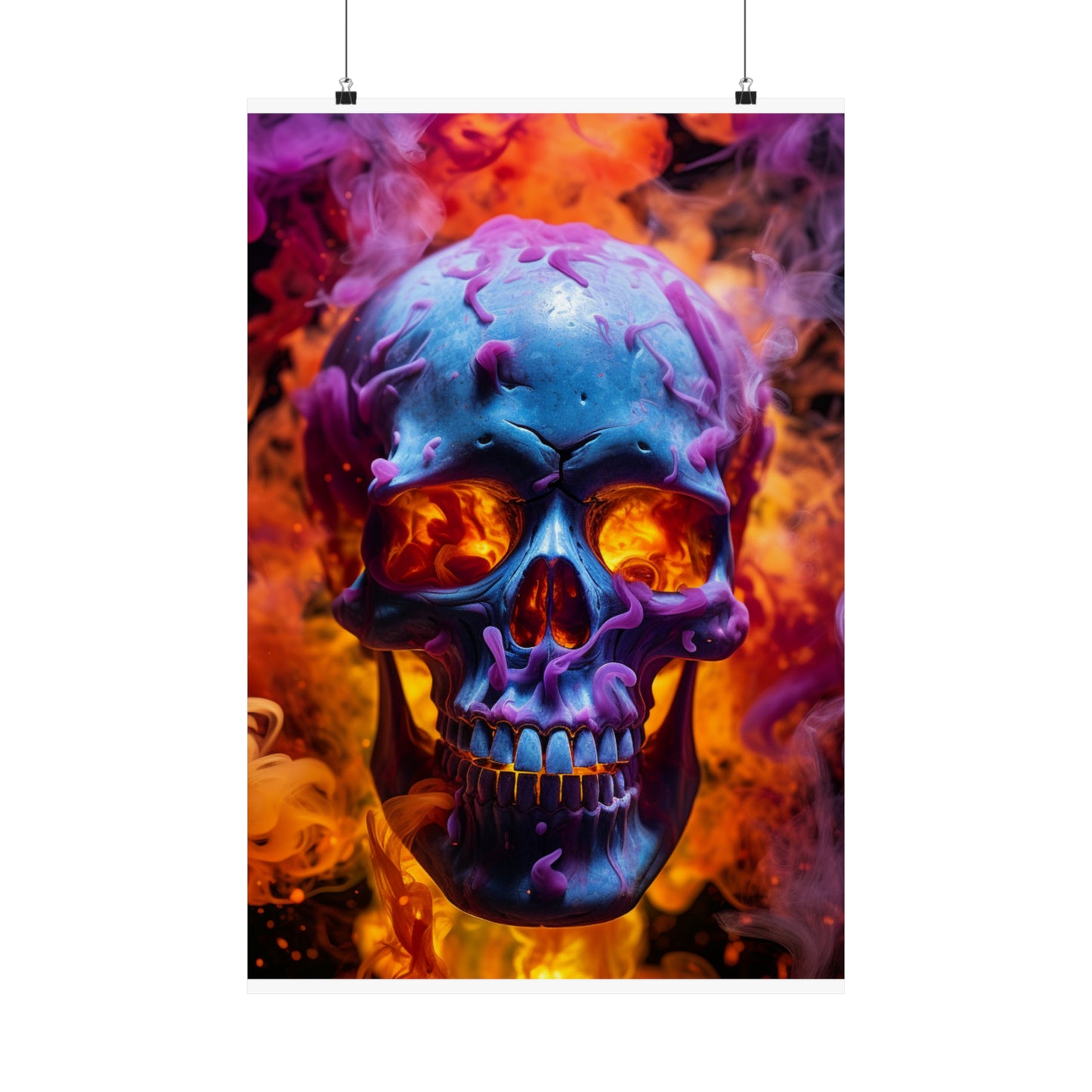 Premium Matte Vertical Posters Macro Skull 3