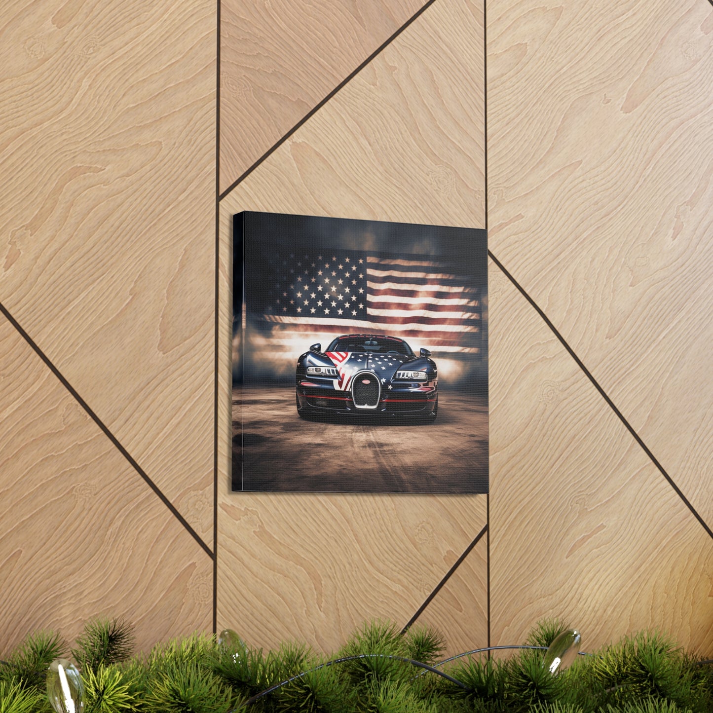 Canvas Gallery Wraps Bugatti American Flag 2