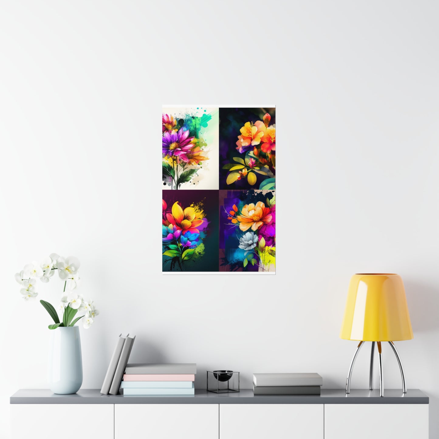 Premium Matte Vertical Posters Bright Spring Flowers 5