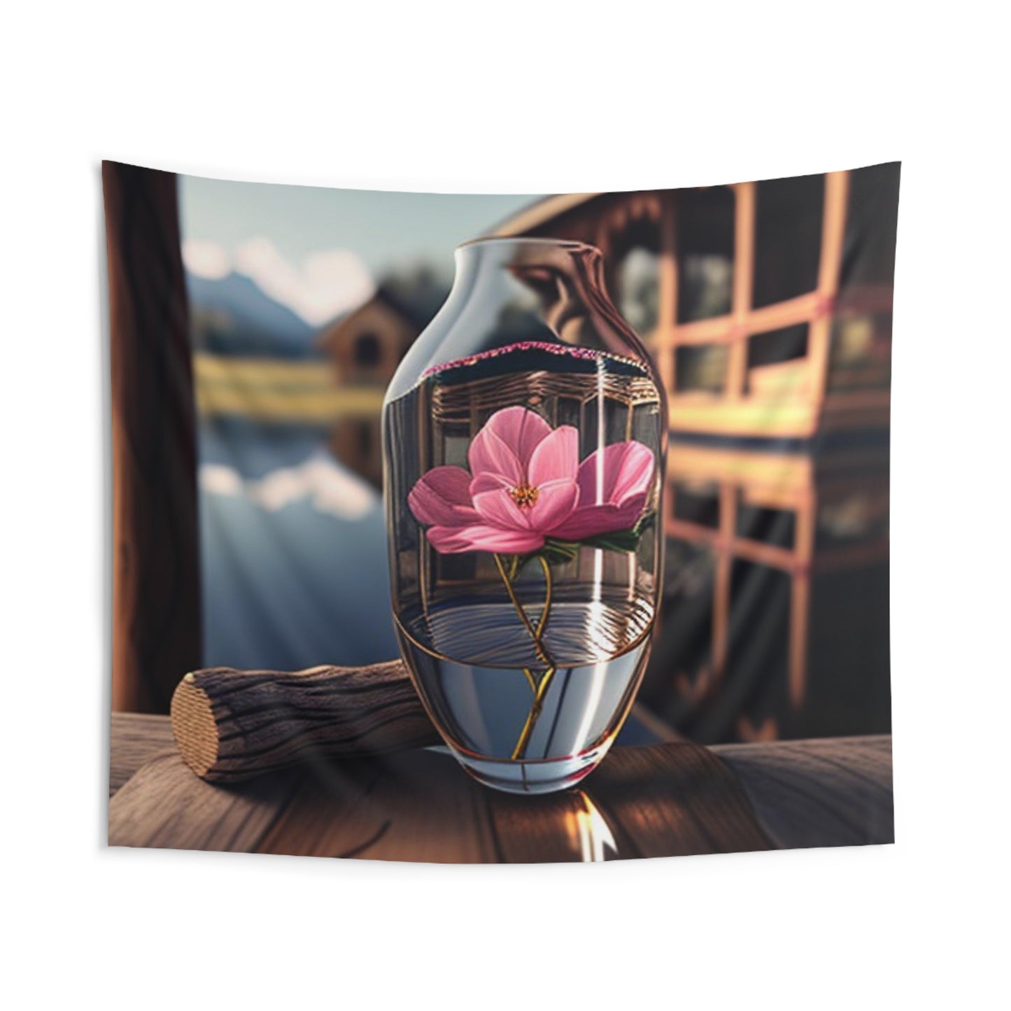 Indoor Wall Tapestries Pink Magnolia 4
