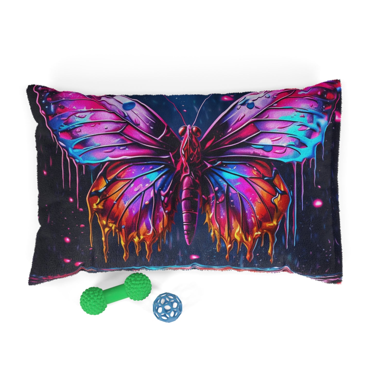 Pet Bed Pink Butterfly Flair 2