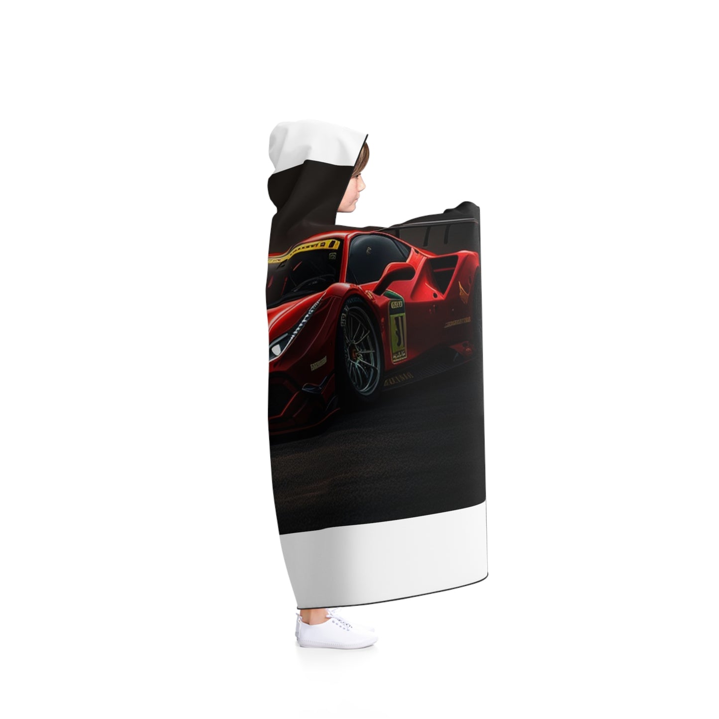 Hooded Blanket Ferrari Red 4