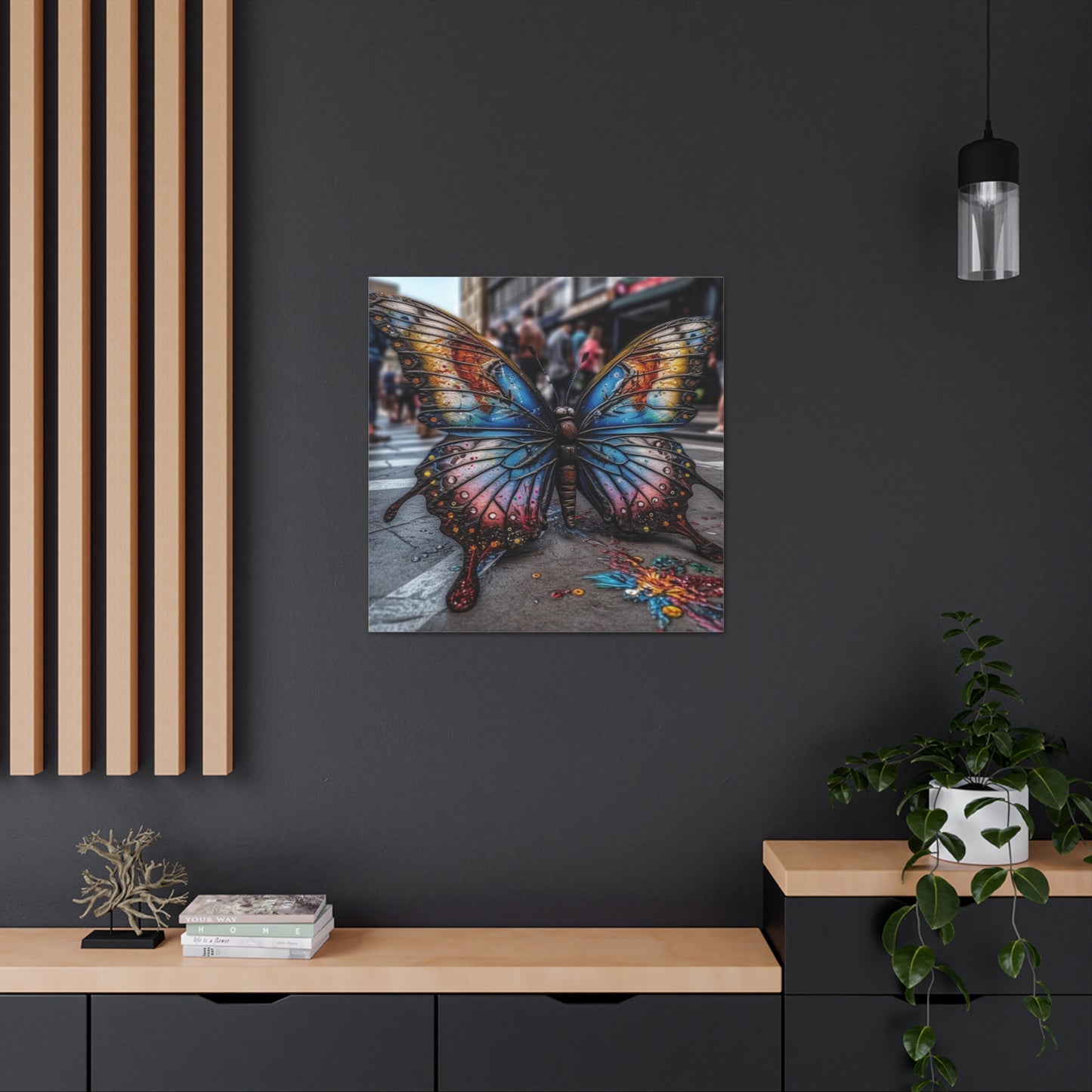 Canvas Gallery Wraps Liquid Street Butterfly 4