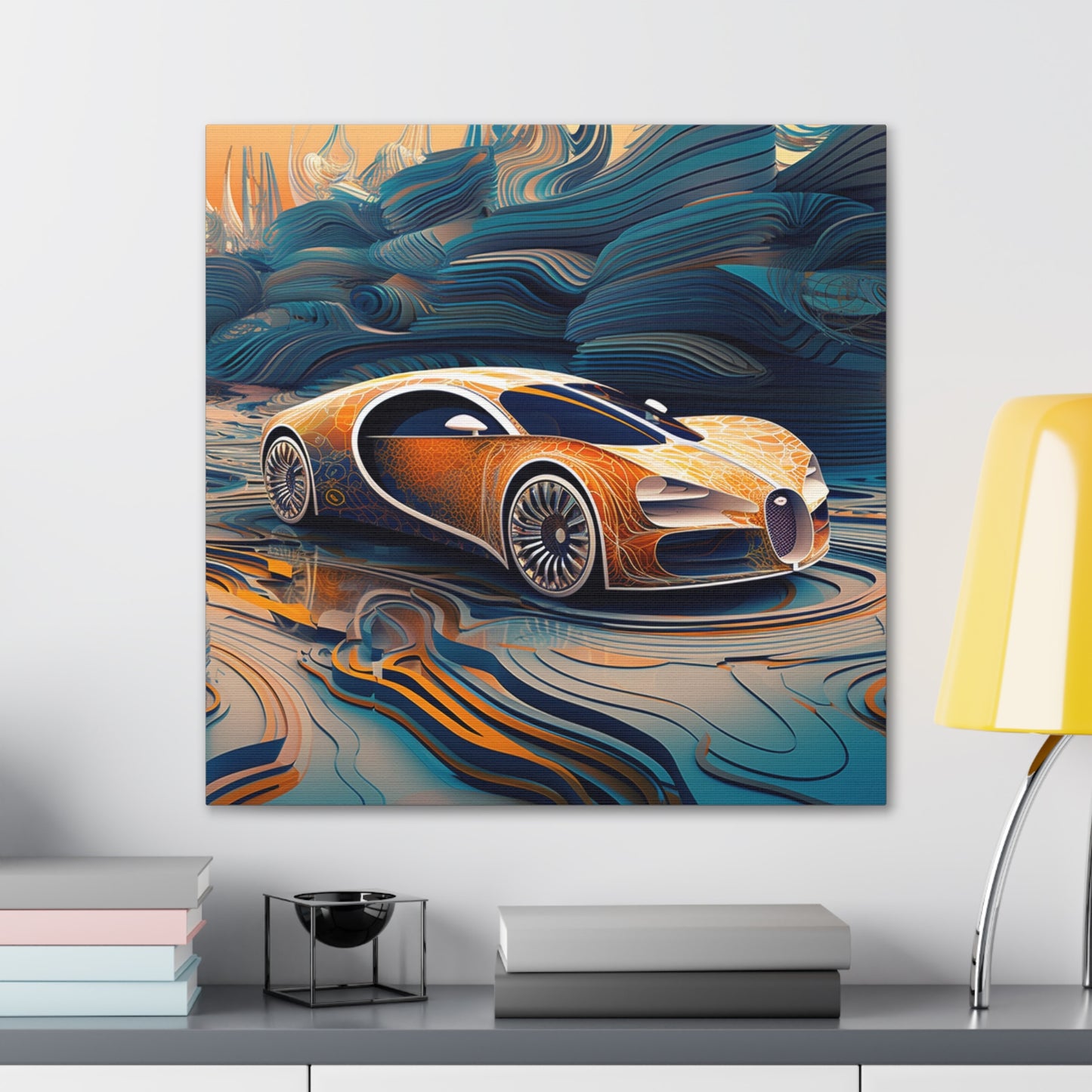 Canvas Gallery Wraps Bugatti Abstract Flair 1