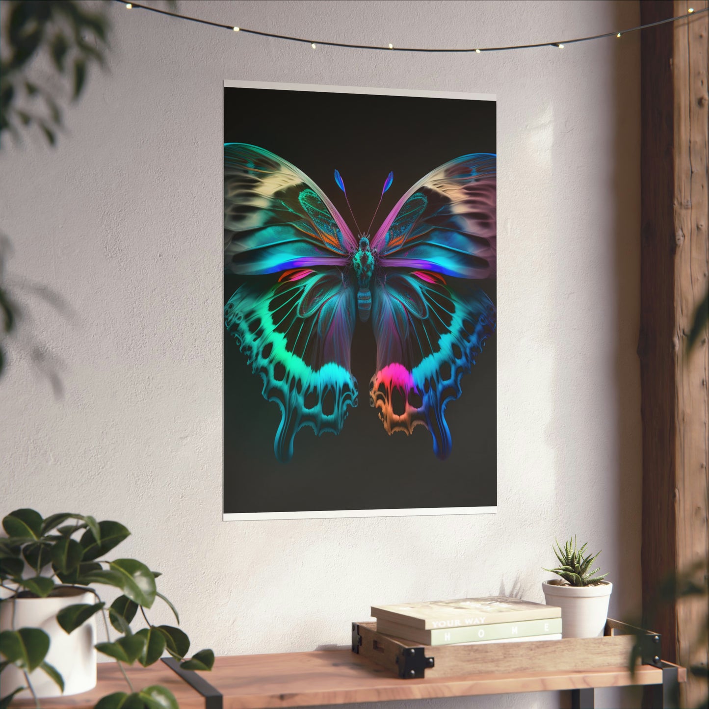 Premium Matte Vertical Posters Raw Florescent Glow 2