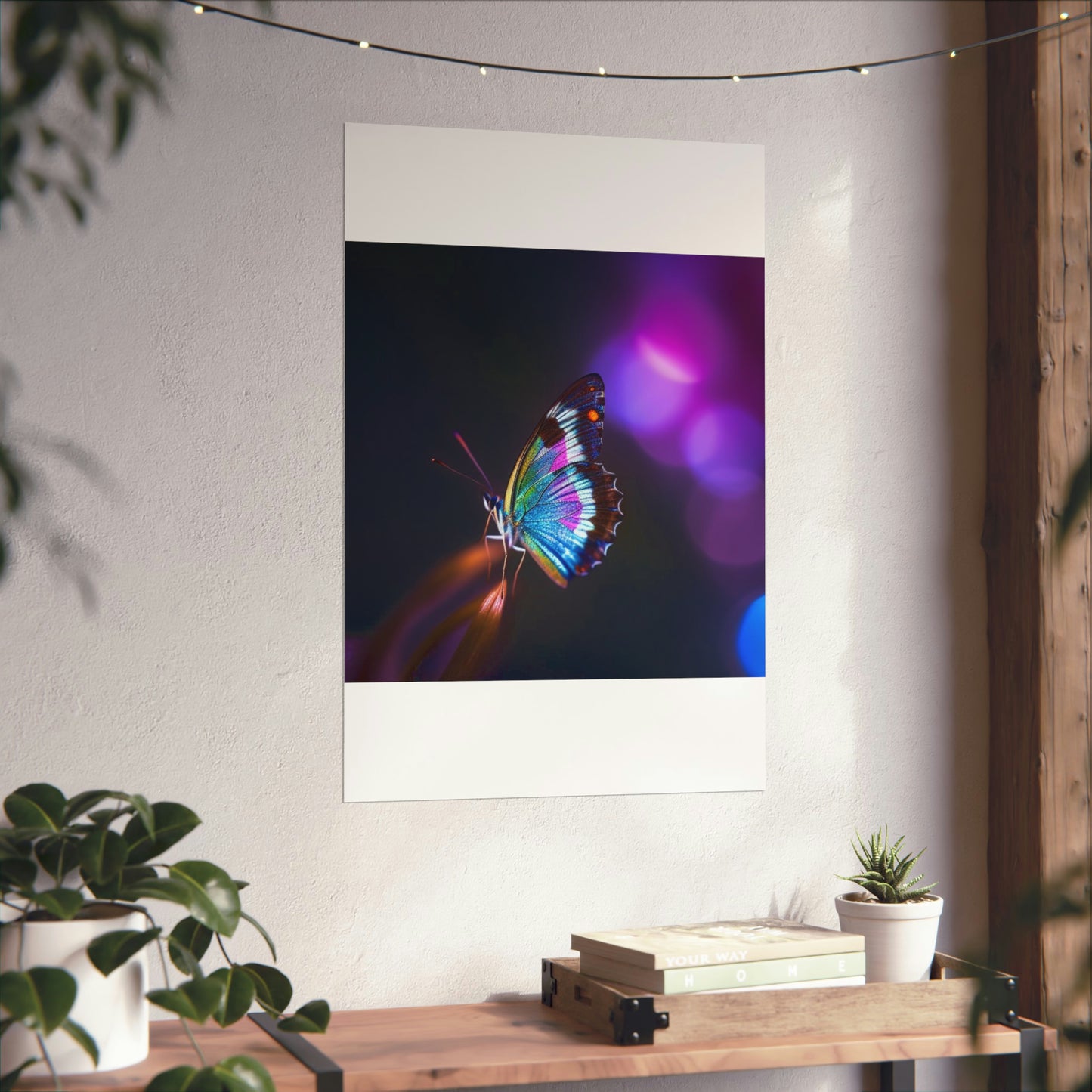 Premium Matte Vertical Posters Photo Realistic Butterfly 1