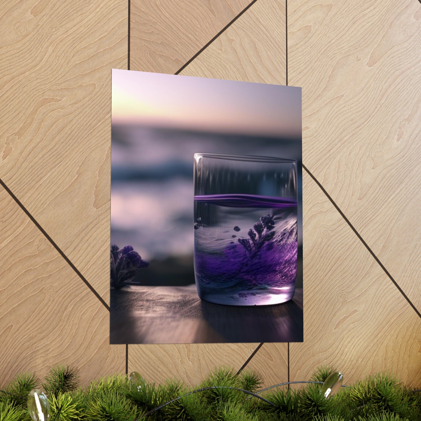 Premium Matte Vertical Posters Lavender in a vase 4