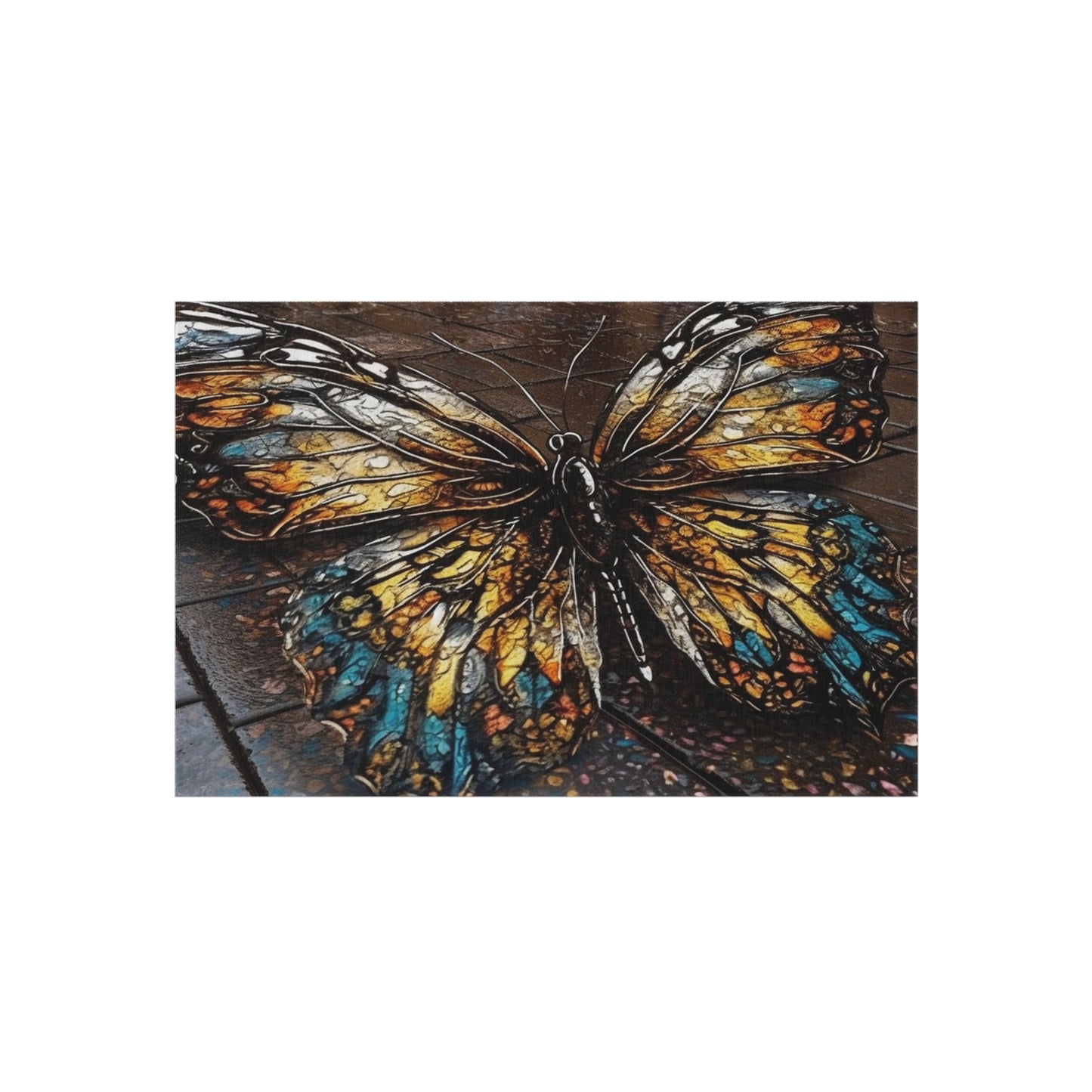 Outdoor Rug  Water Butterfly Street 1