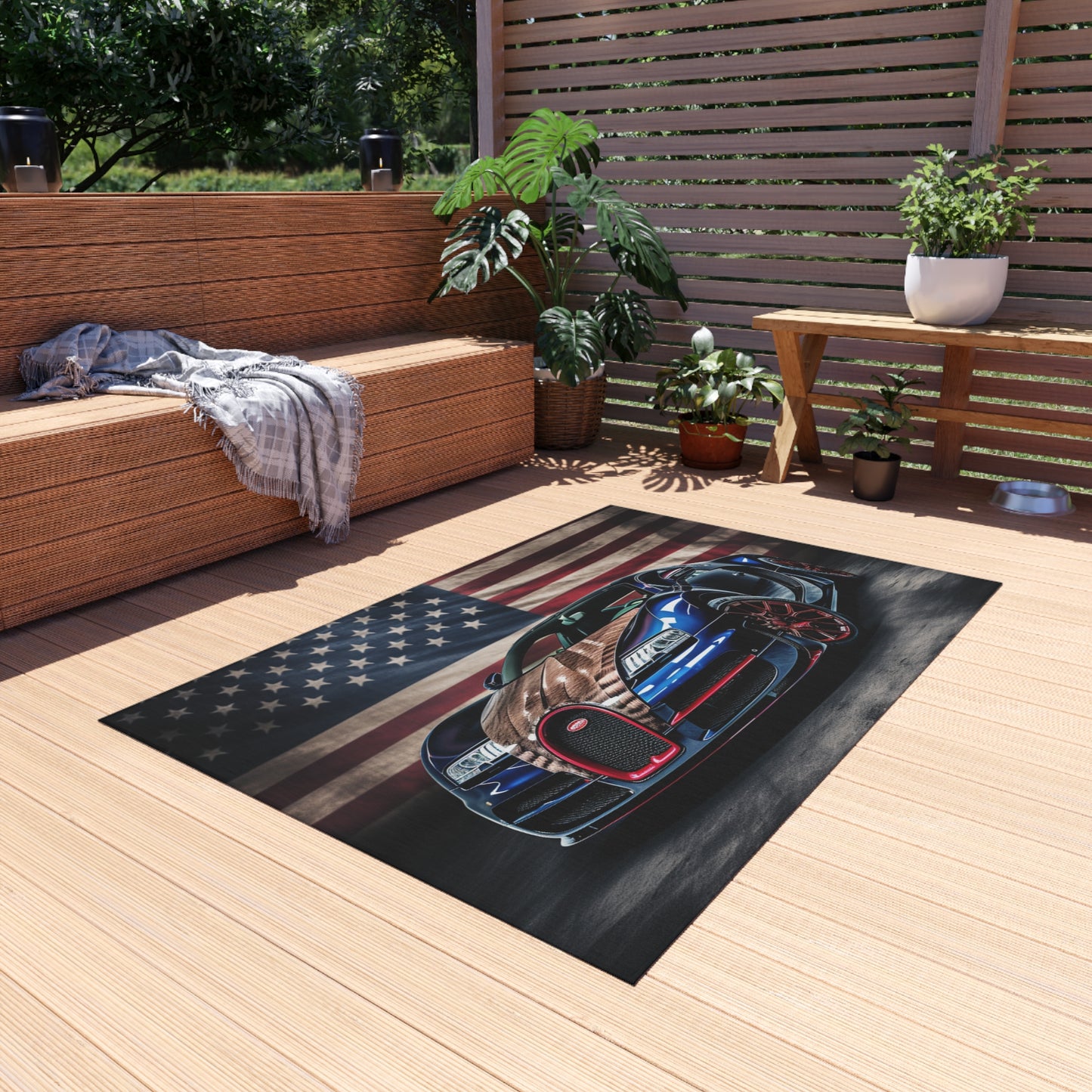 Outdoor Rug  Bugatti American Flag 4