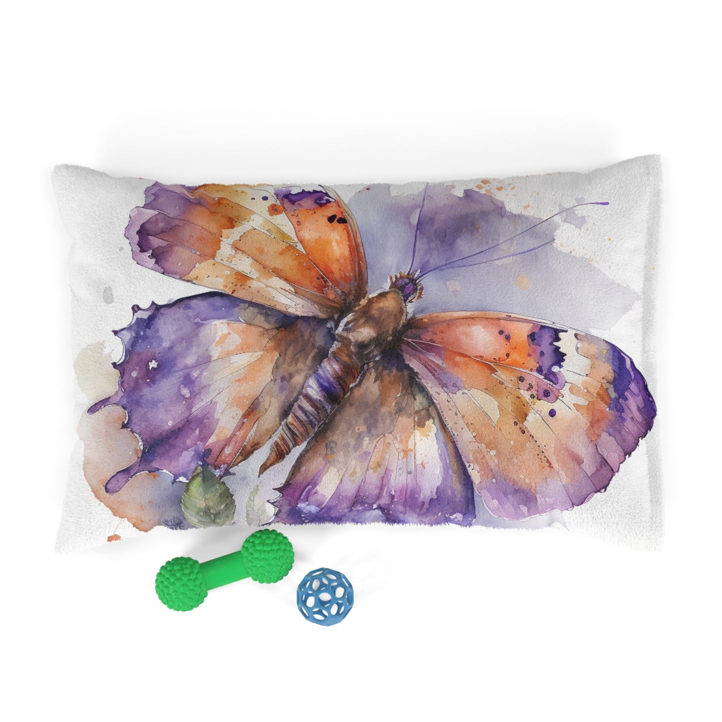 Pet Bed MerlinRose Watercolor Butterfly 1