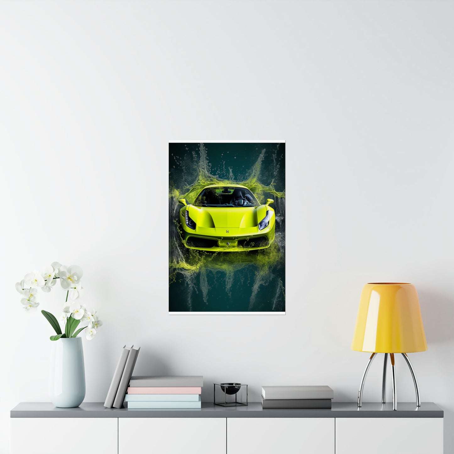 Premium Matte Vertical Posters Farrari Water 4