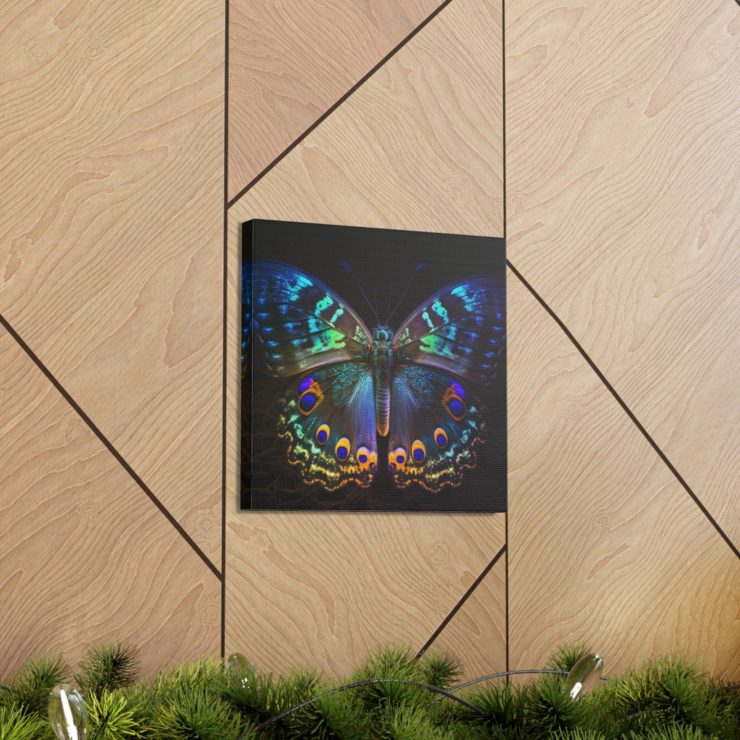 Canvas Gallery Wraps Neon Hue Butterfly 3