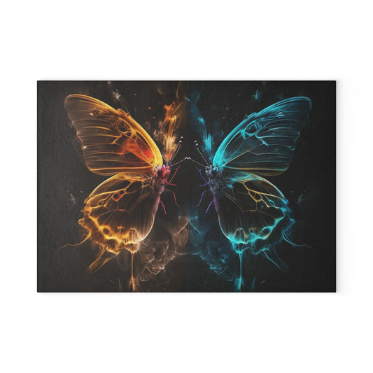 Glass Cutting Board Kiss Neon Butterfly 7