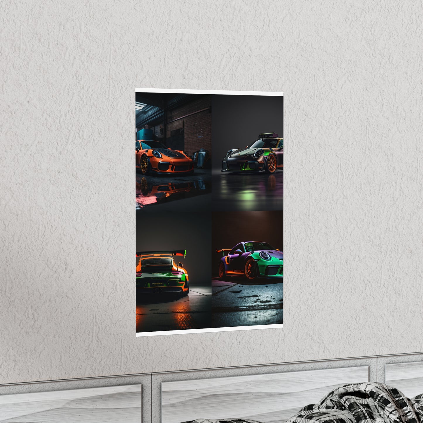 Premium Matte Vertical Posters Porsche Color 5