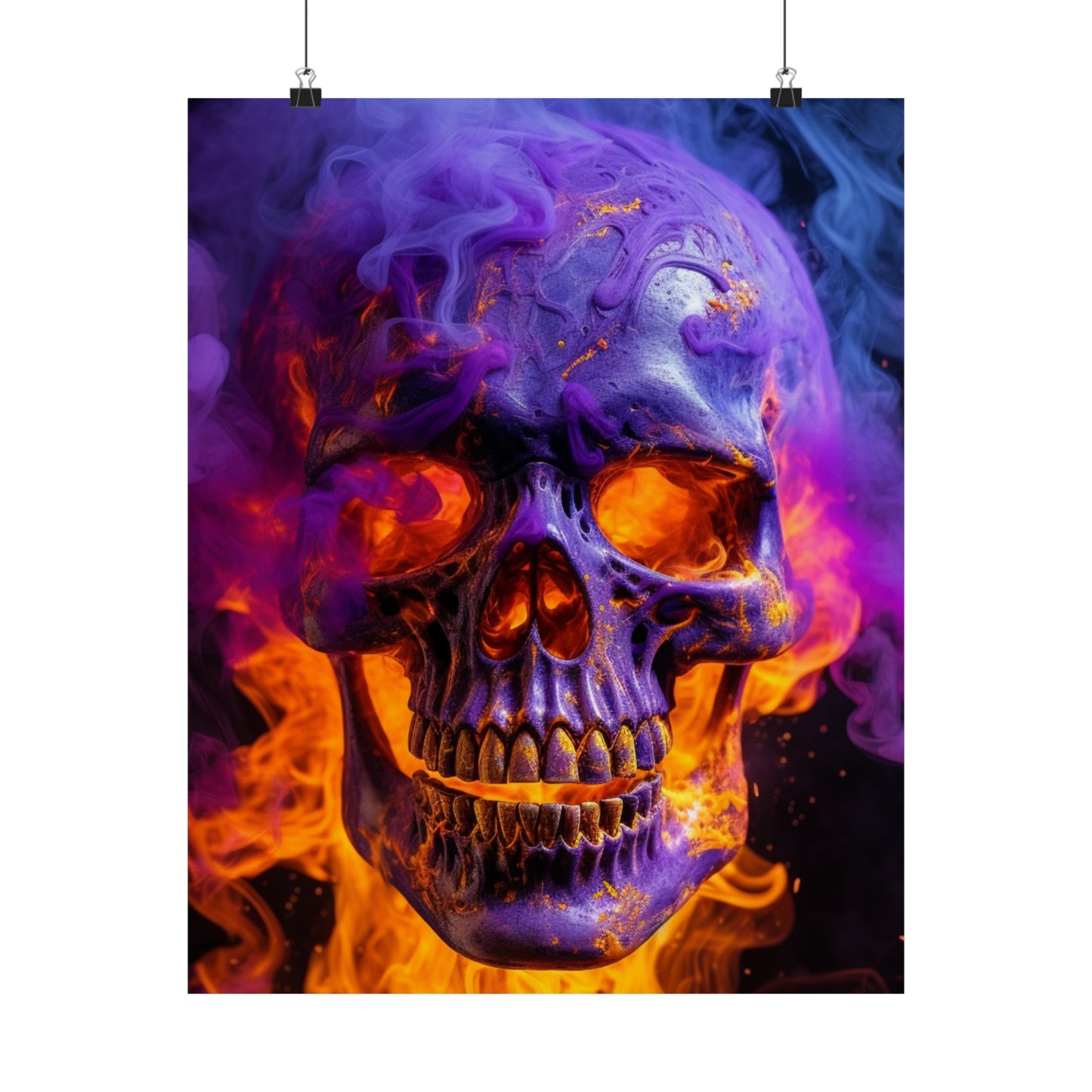 Premium Matte Vertical Posters Macro Skull 1