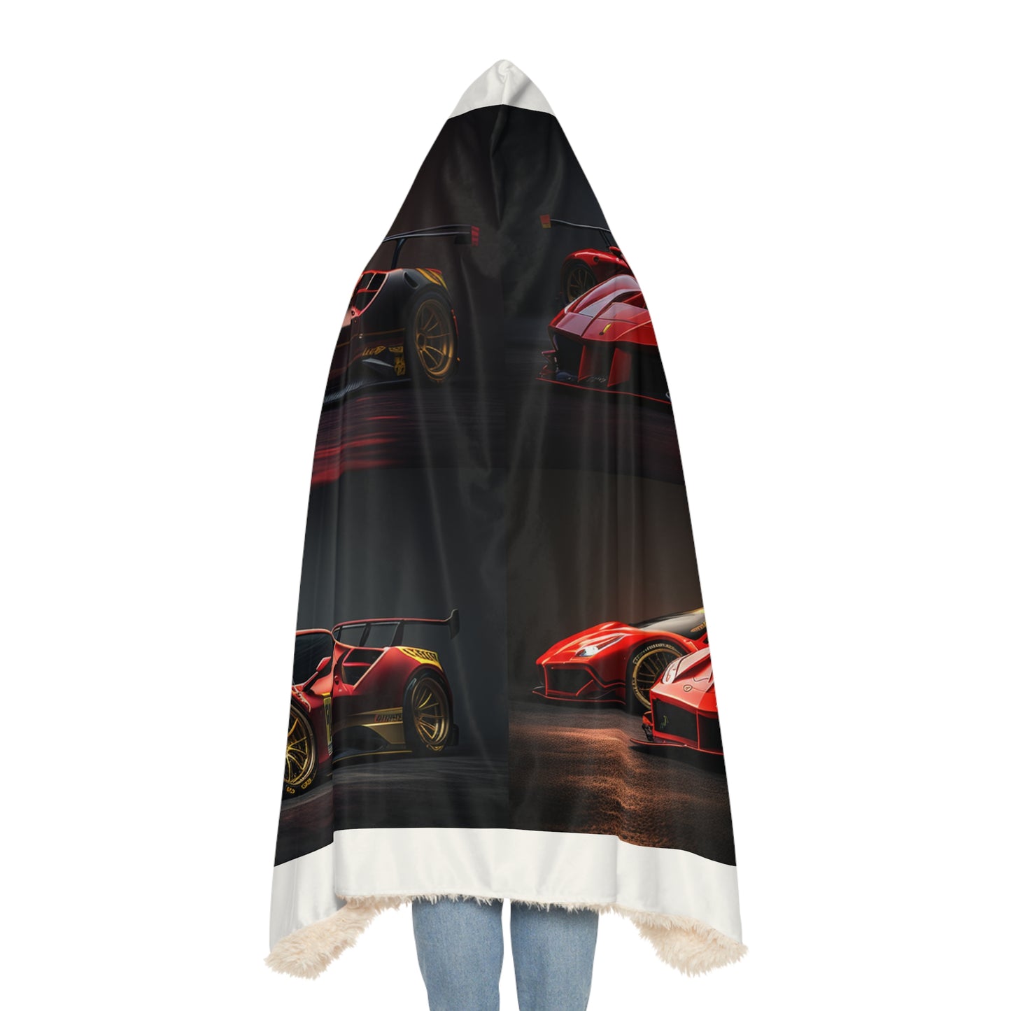 Snuggle Hooded Blanket Ferrari Red 5