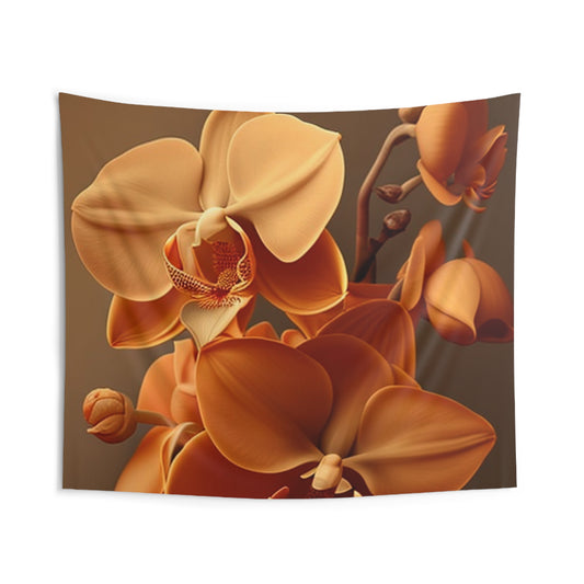Indoor Wall Tapestries orchid pedals 4