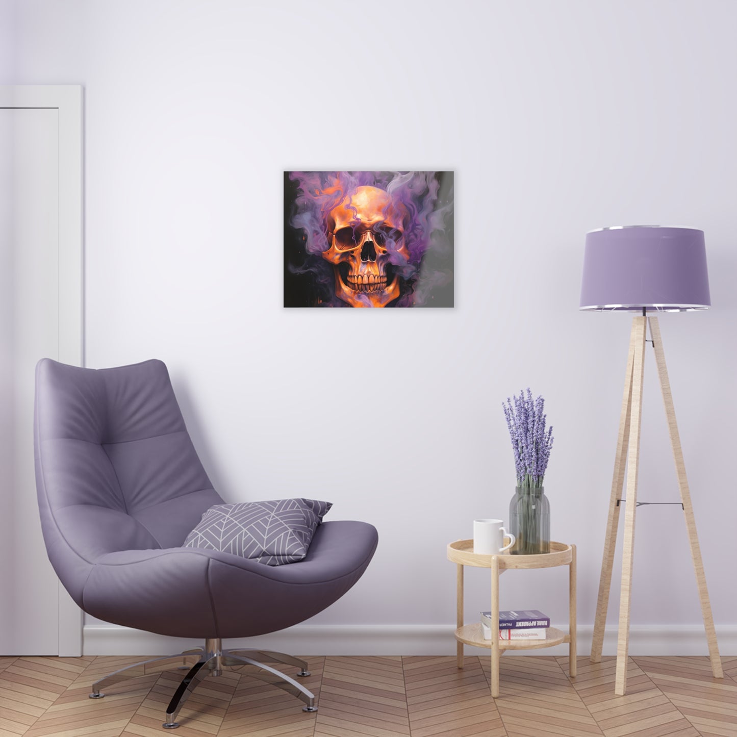 Acrylic Prints Skull Flames 4