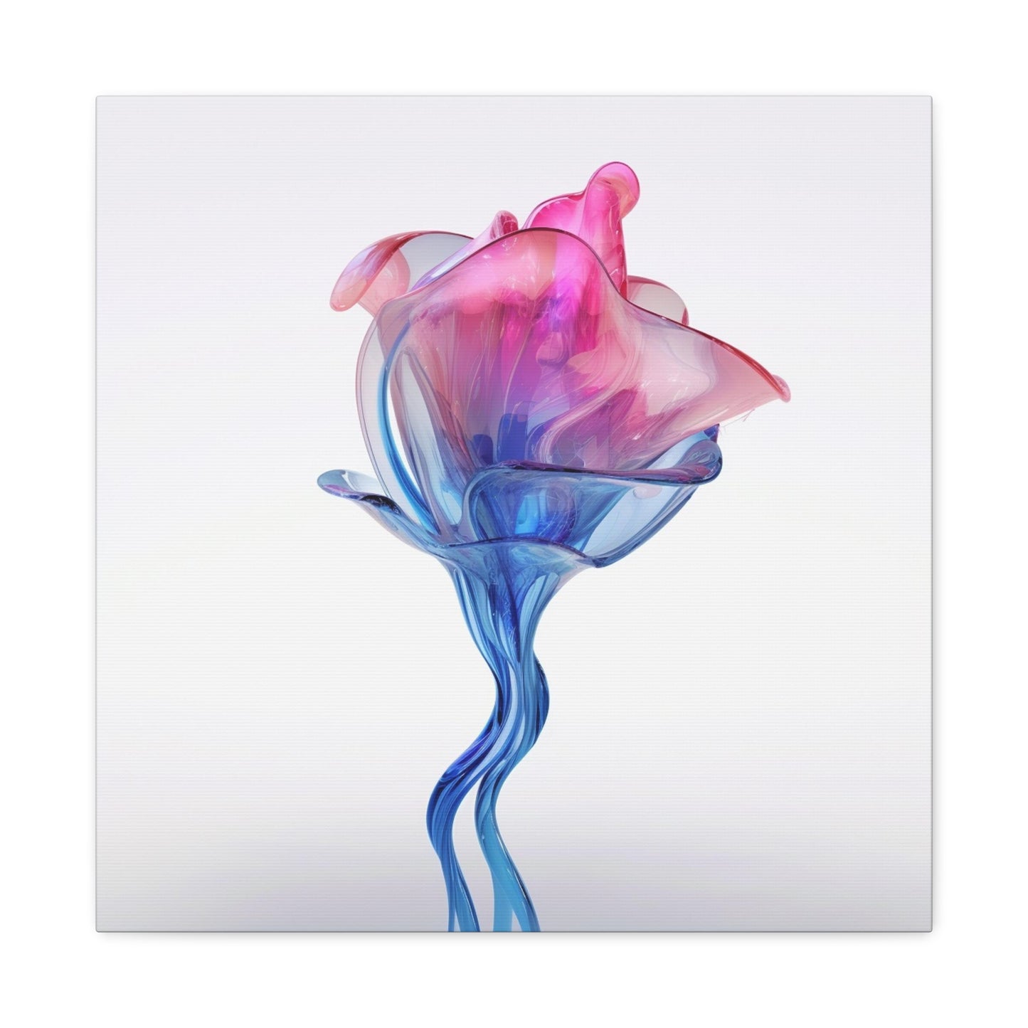 Canvas Gallery Wraps Pink & Blue Tulip Rose 4