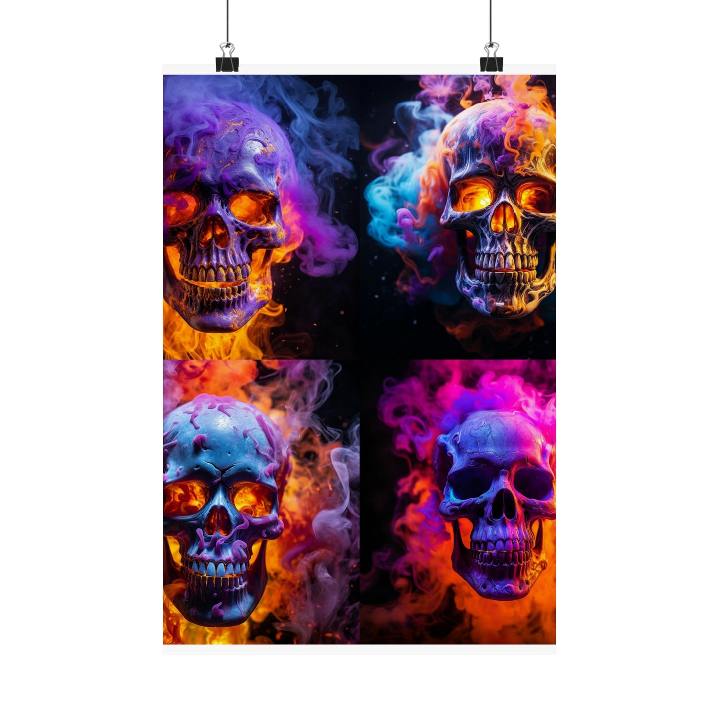 Premium Matte Vertical Posters Macro Skull 5