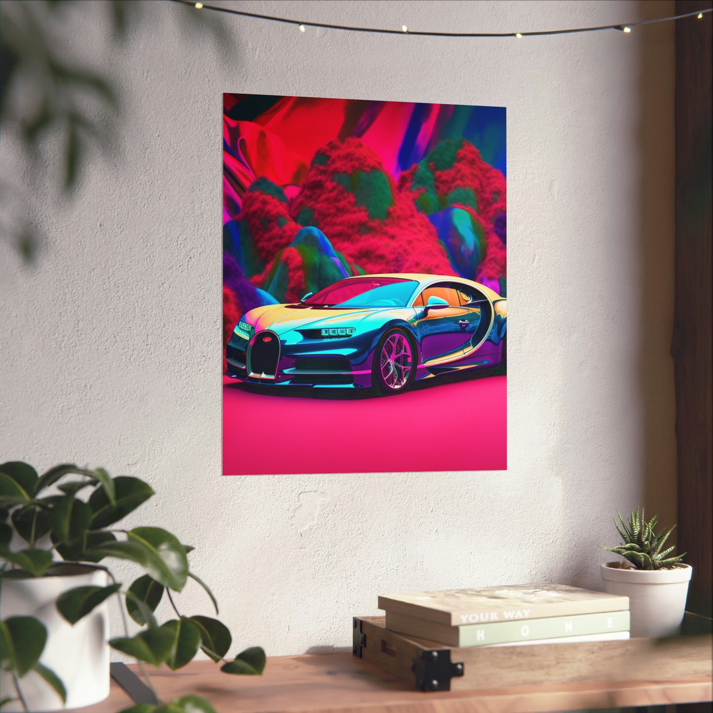 Premium Matte Vertical Posters Florescent Bugatti Flair 4