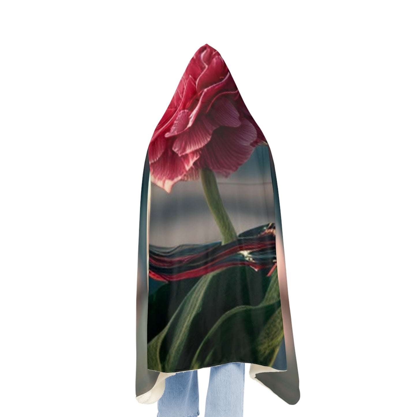 Snuggle Hooded Blanket Carnation 2