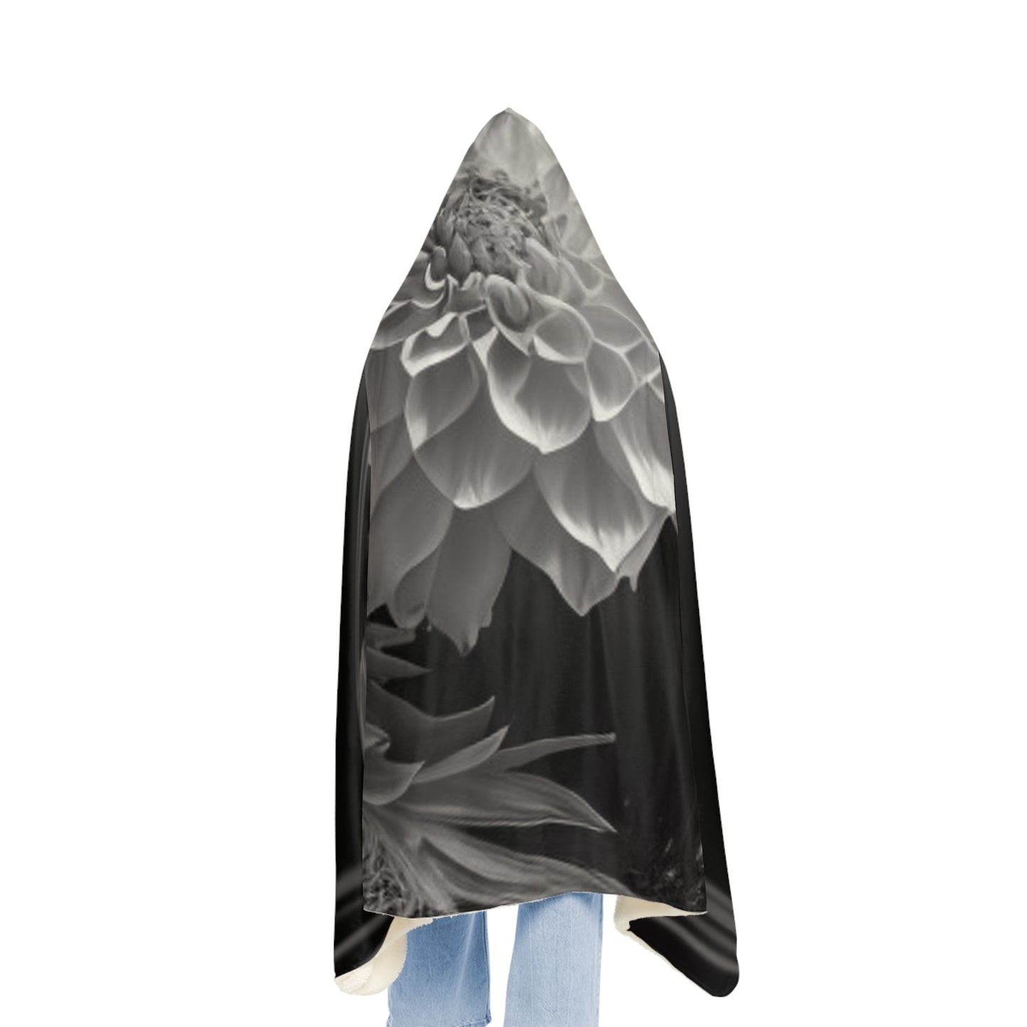 Snuggle Hooded Blanket White Dahlia 1