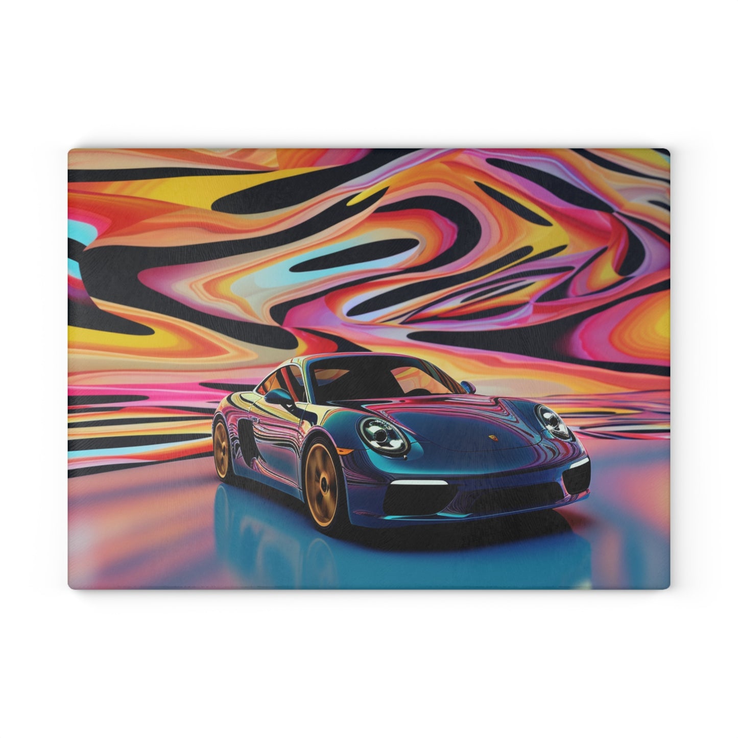 Glass Cutting Board Porsche Water Fusion 2