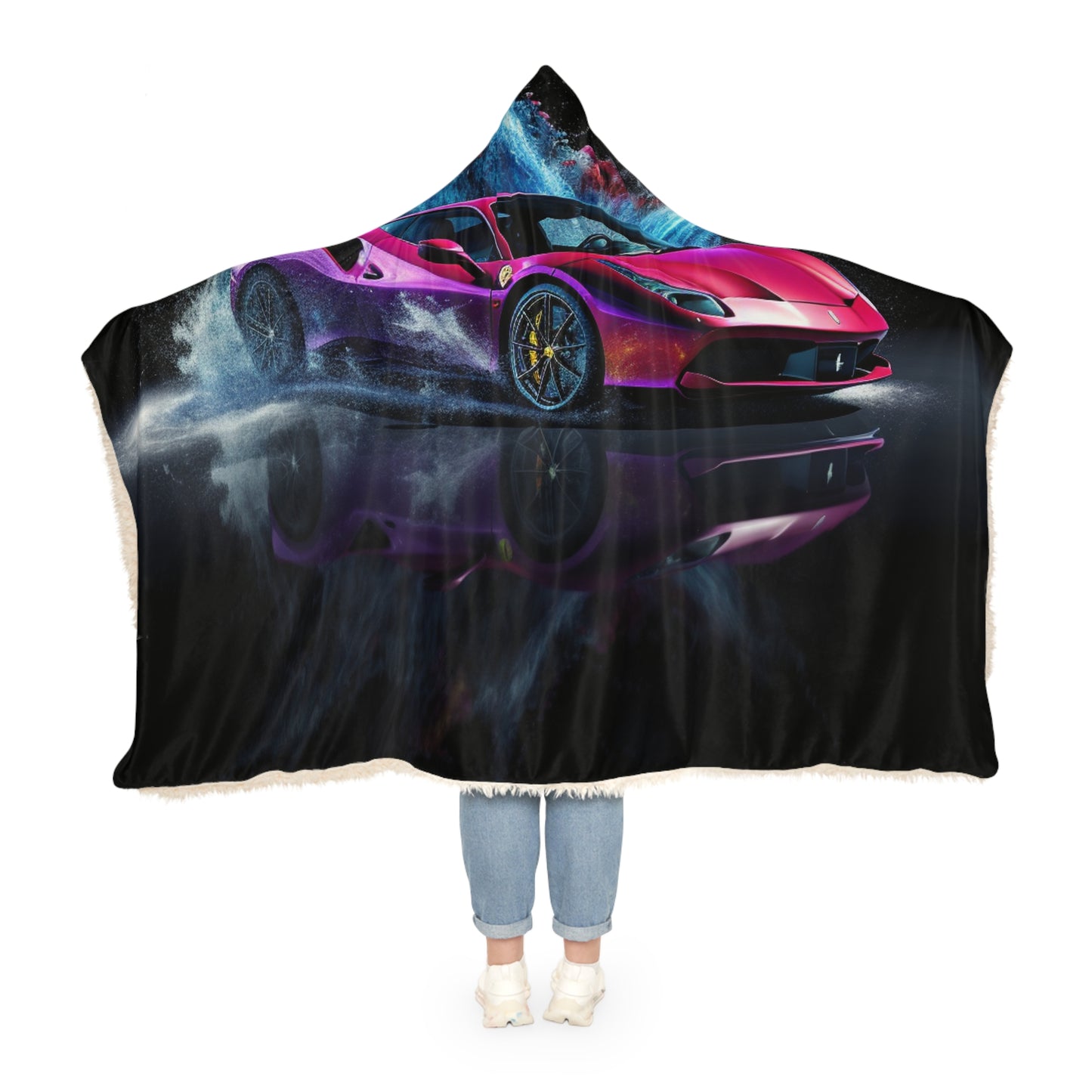 Snuggle Hooded Blanket Ferrari Water Splash 4