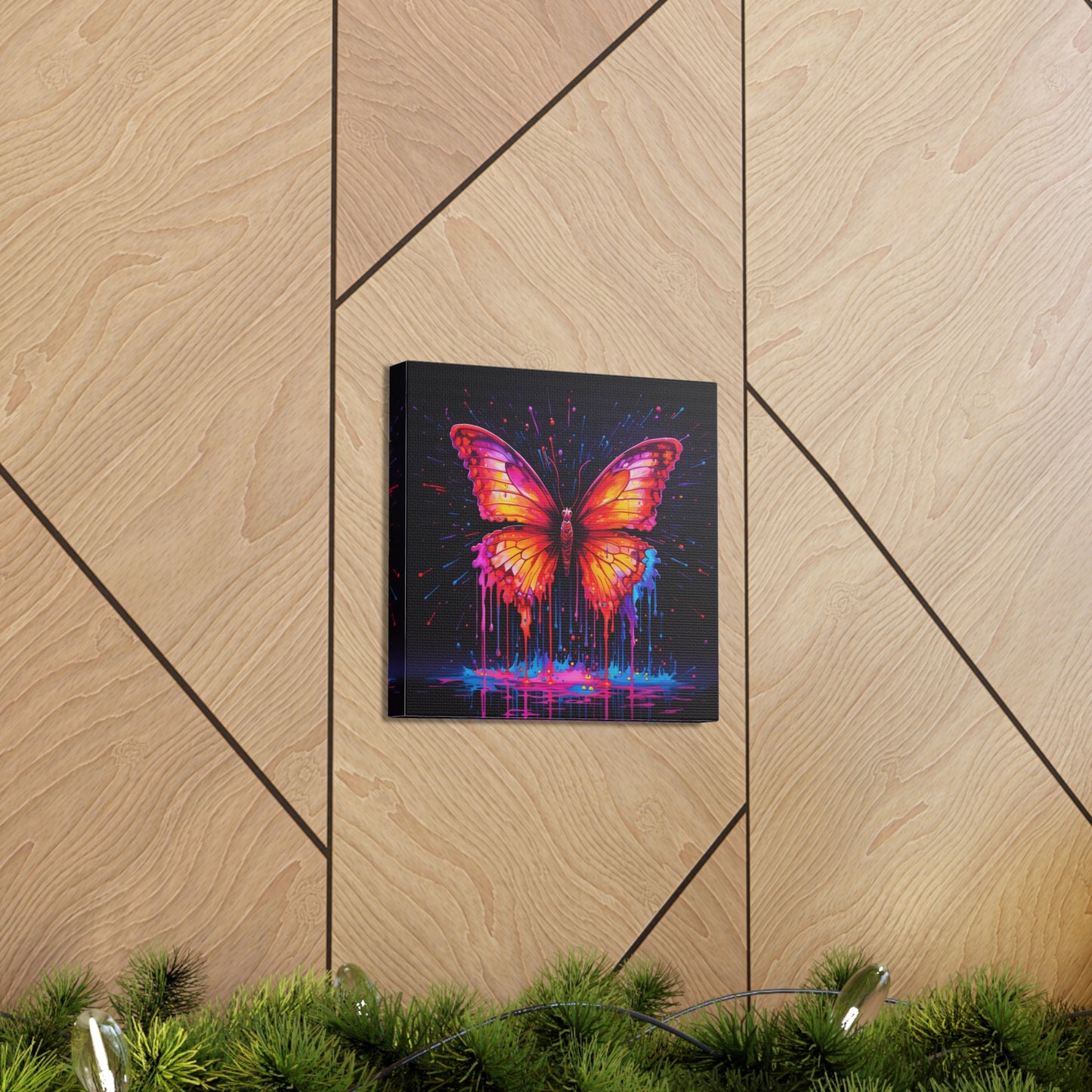 Canvas Gallery Wraps Pink Butterfly Flair 4