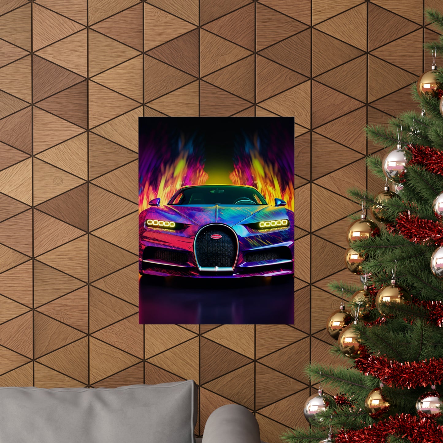 Premium Matte Vertical Posters Florescent Bugatti Flair 3