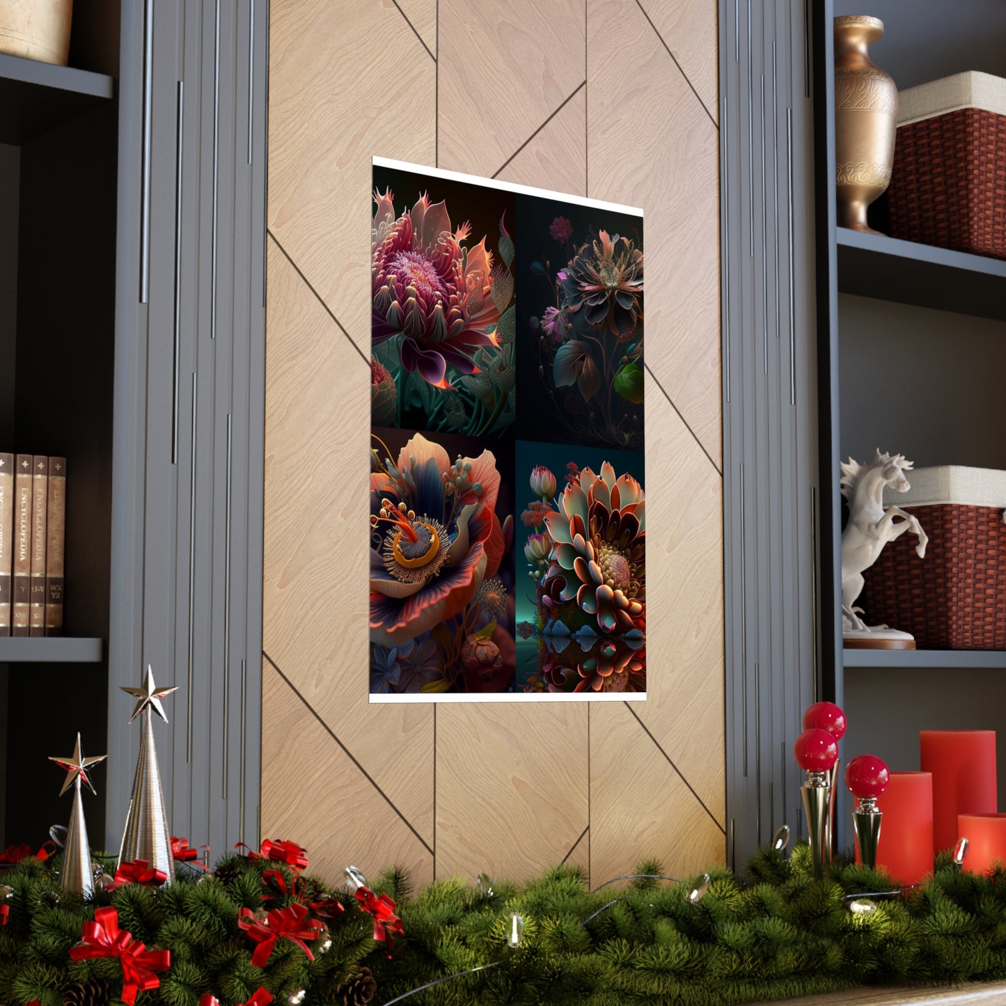 Premium Matte Vertical Posters Flower Arangment 5