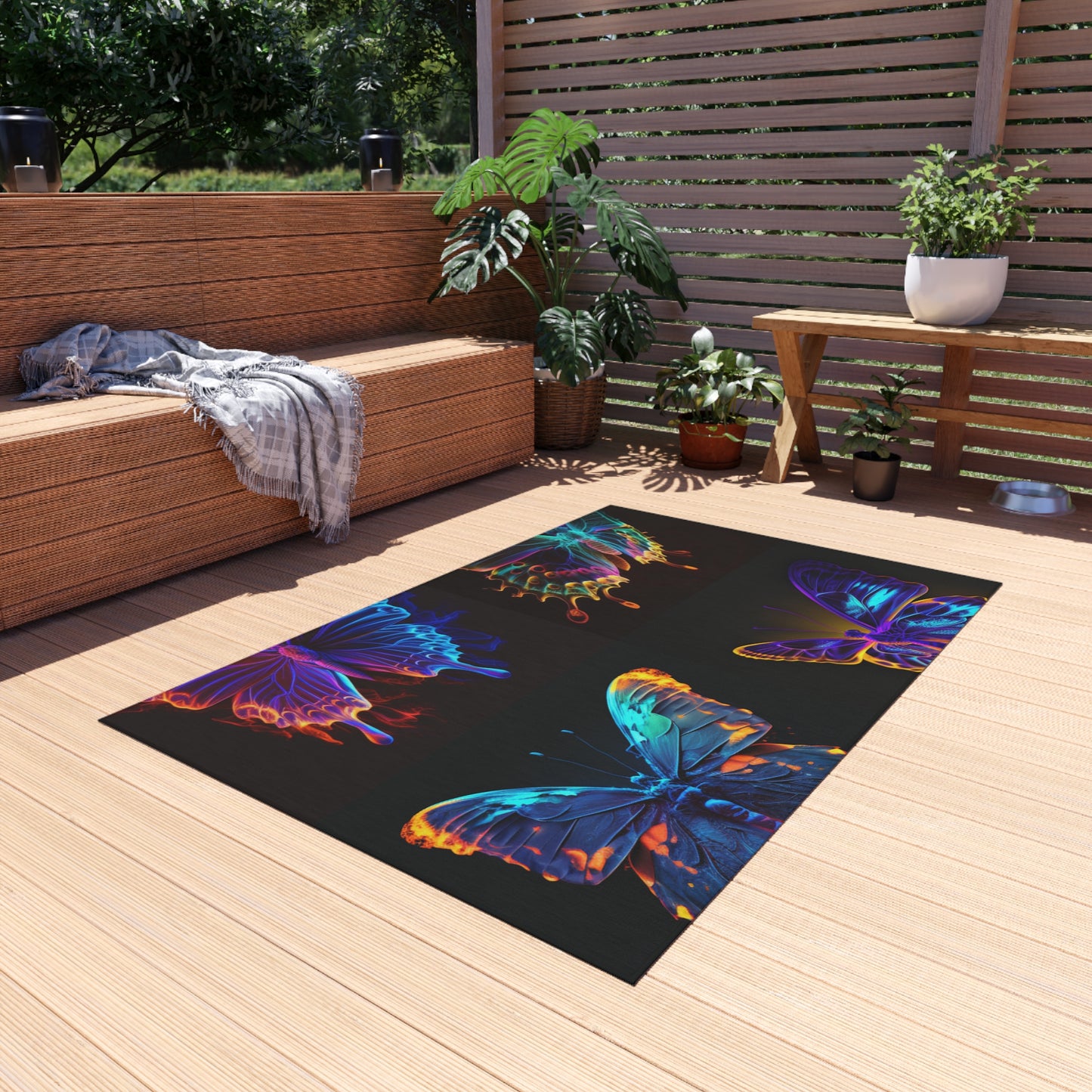 Outdoor Rug  Thermal Butterfly 5