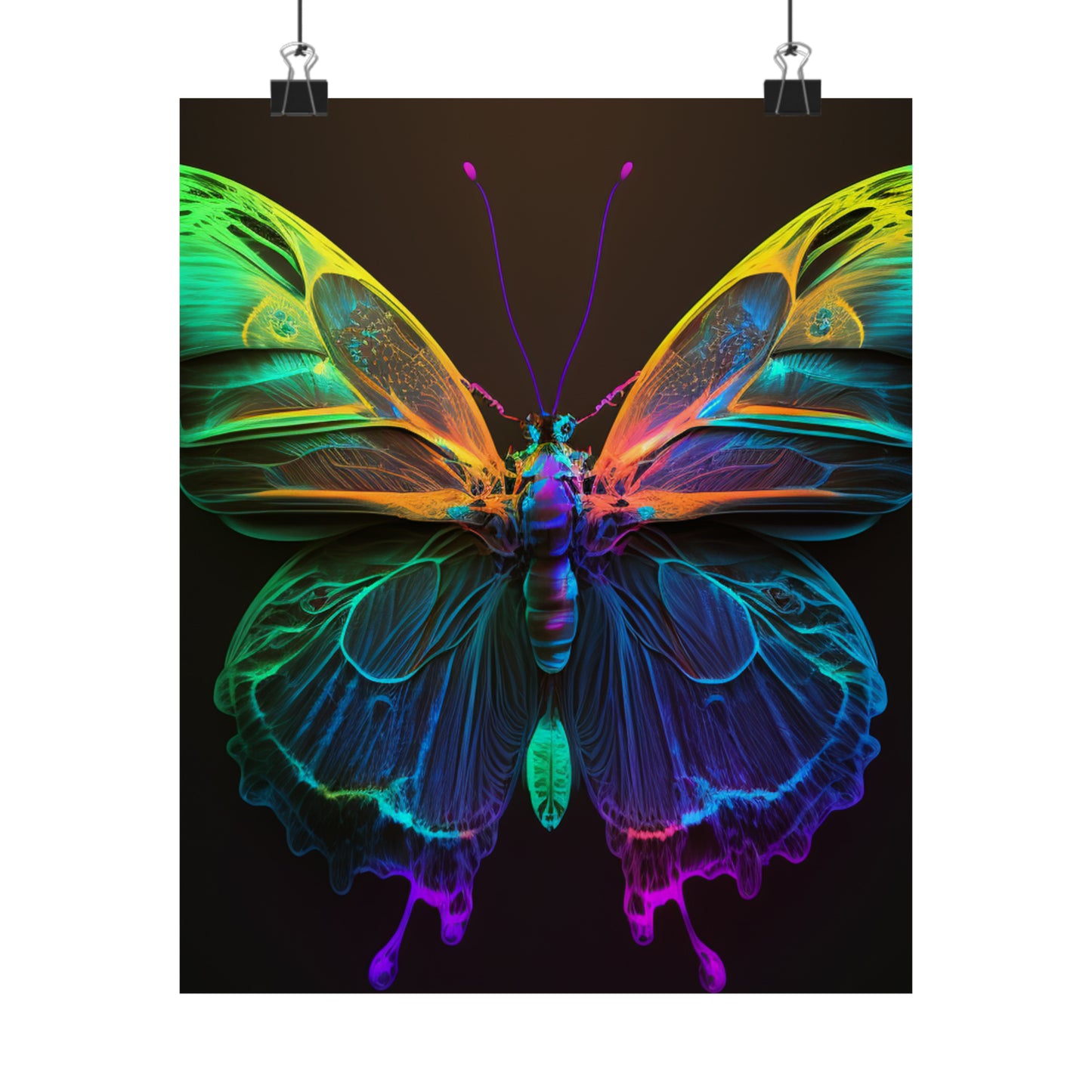 Premium Matte Vertical Posters Raw Hyper Color Butterfly 3