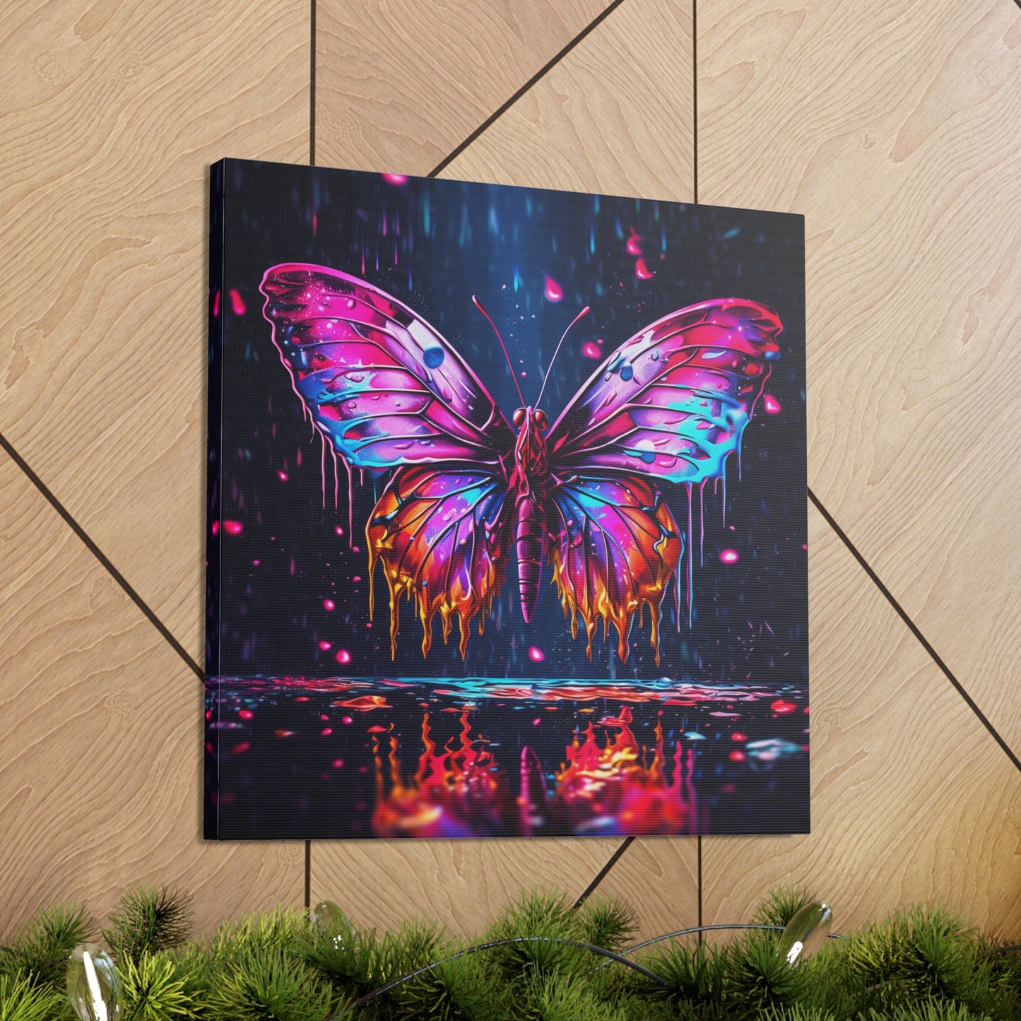 Canvas Gallery Wraps Pink Butterfly Flair 2