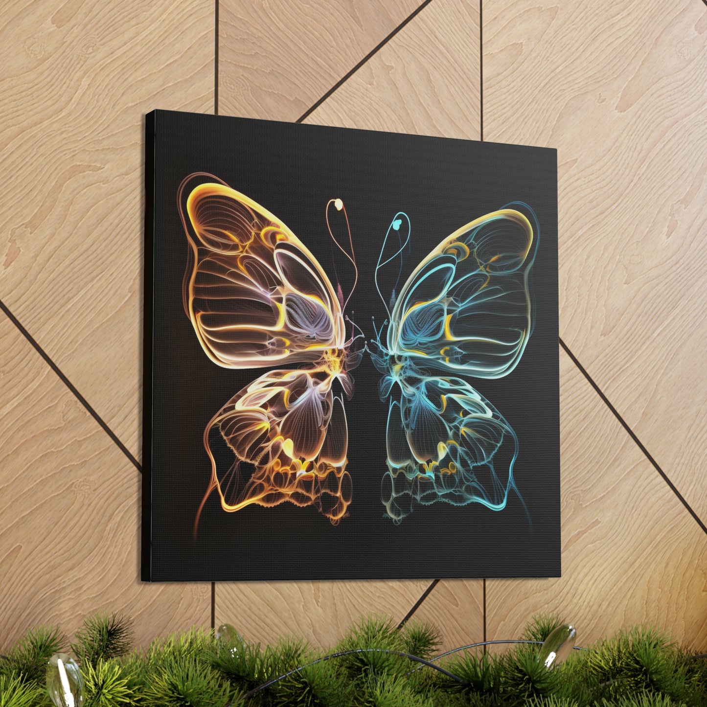 Canvas Gallery Wraps Neon Glo Butterfly 3