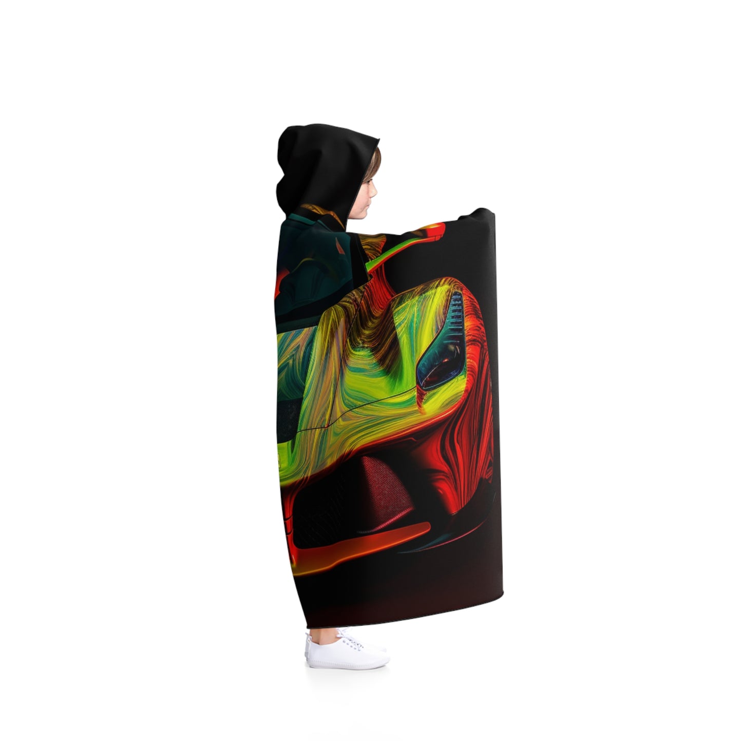 Hooded Blanket Ferrari Neon 1