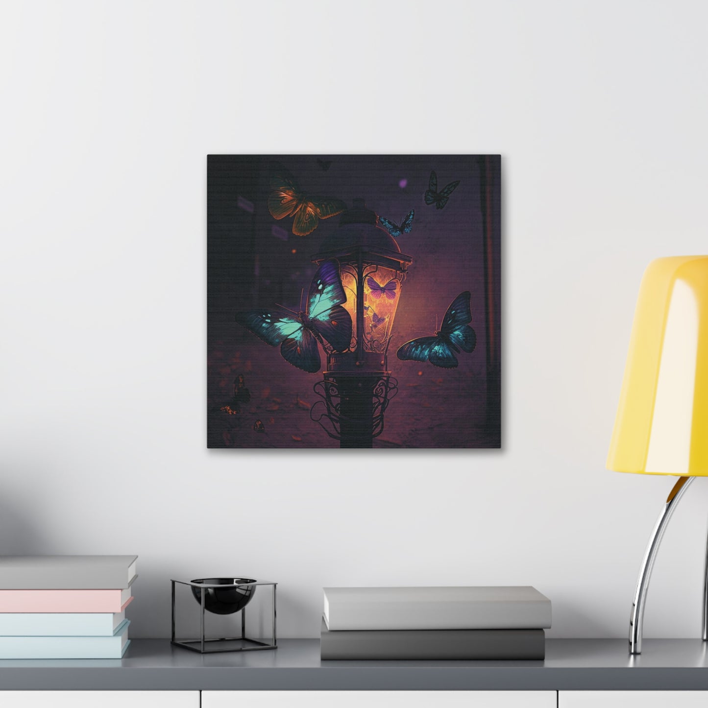 Canvas Gallery Wraps Street Light Butterfly 4