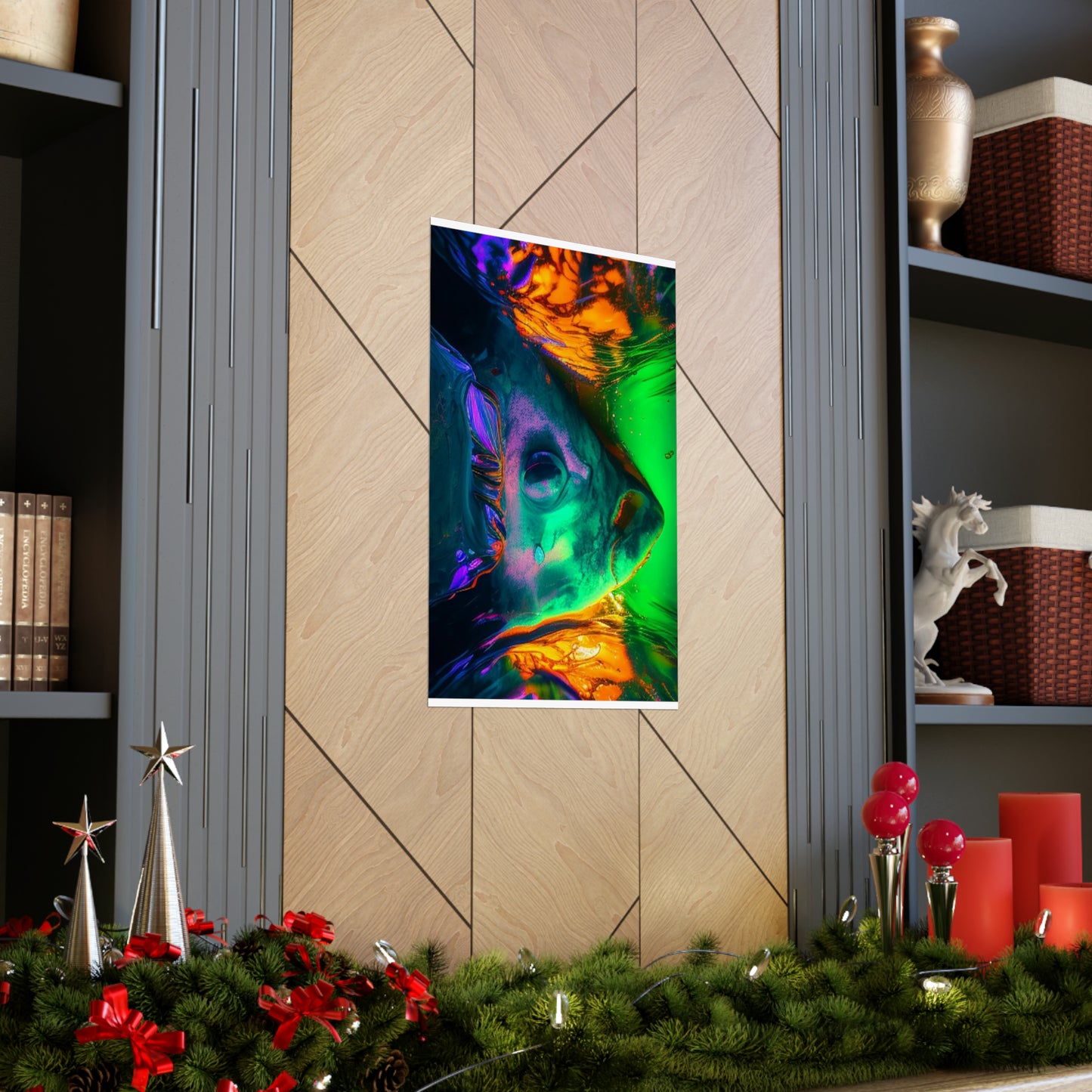 Premium Matte Vertical Posters Florescent Glow 1