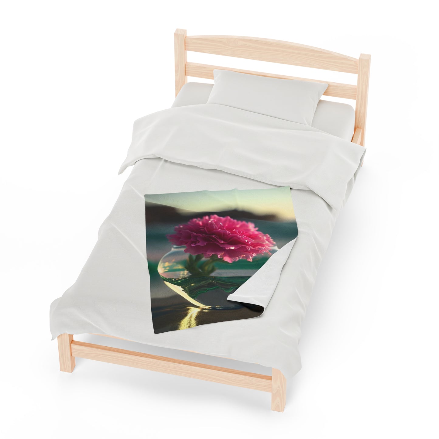 Velveteen Plush Blanket Carnation 3