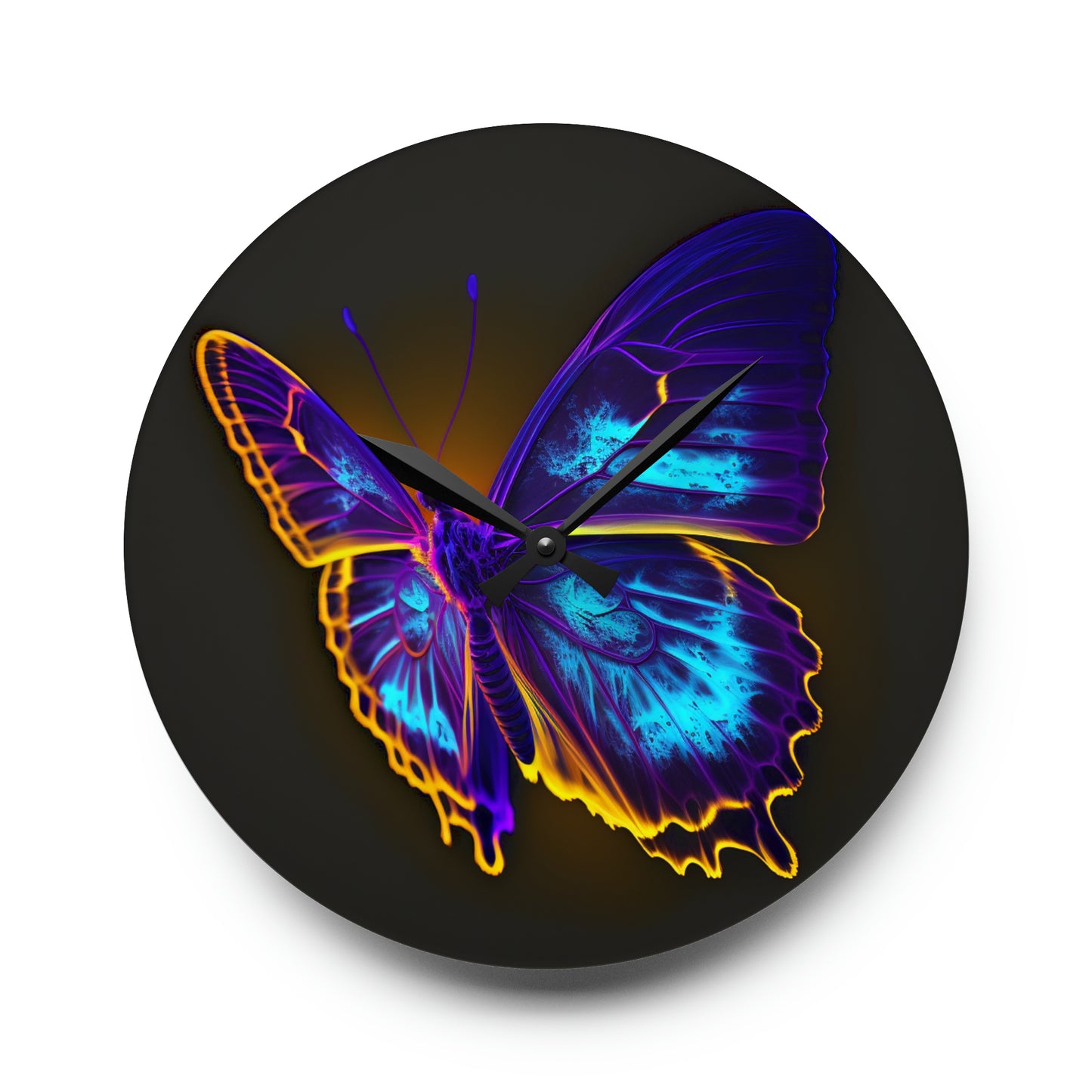 Acrylic Wall Clock Thermal Butterfly 4