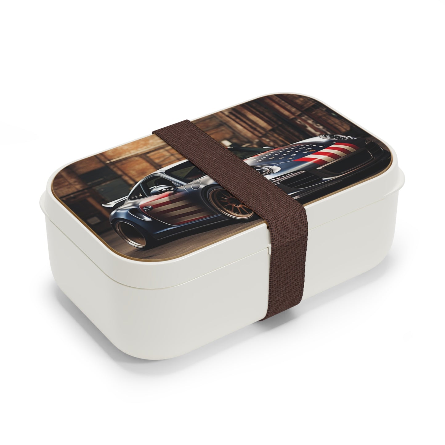 Bento Lunch Box American Flag Porsche 1