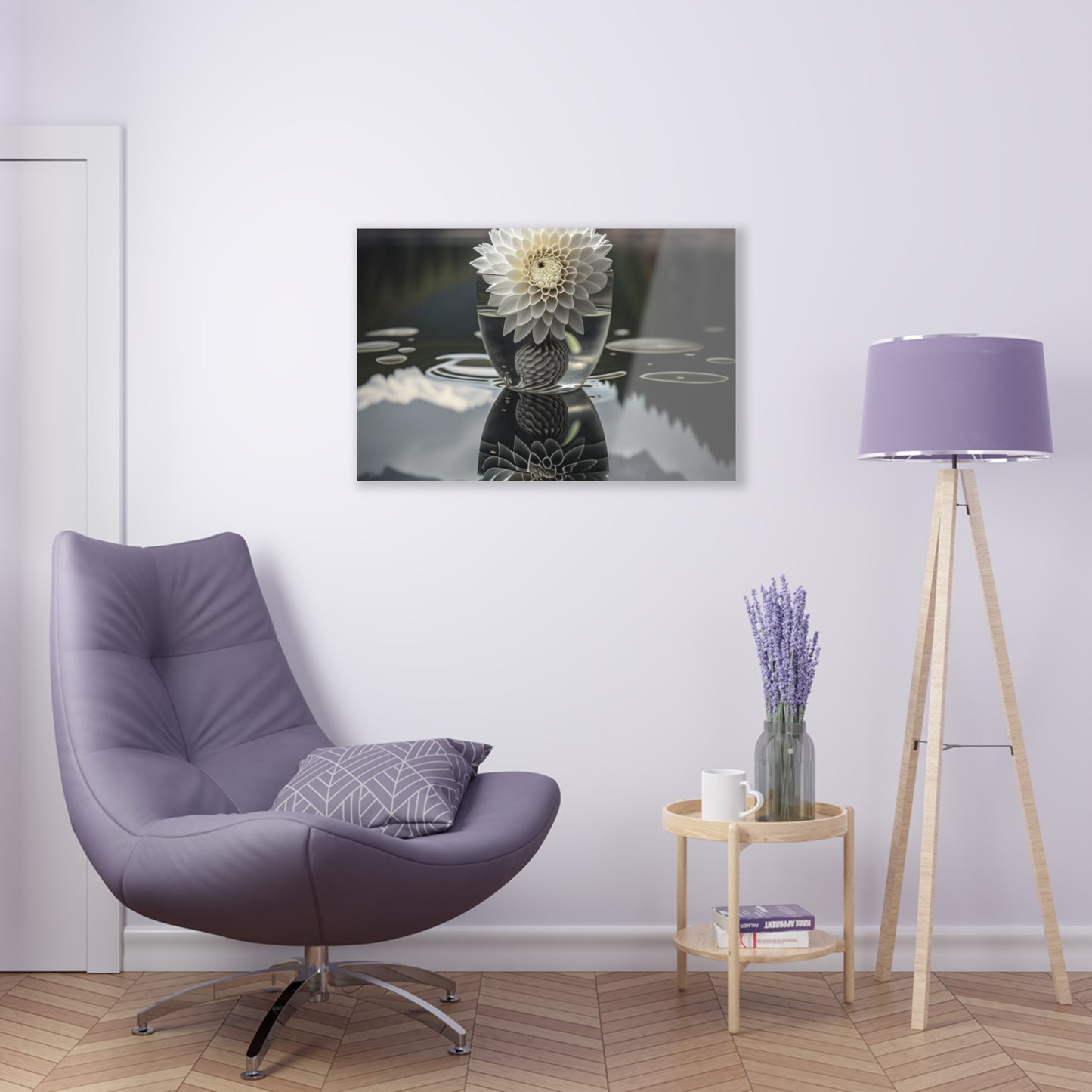 Acrylic Prints White Dahlia 3