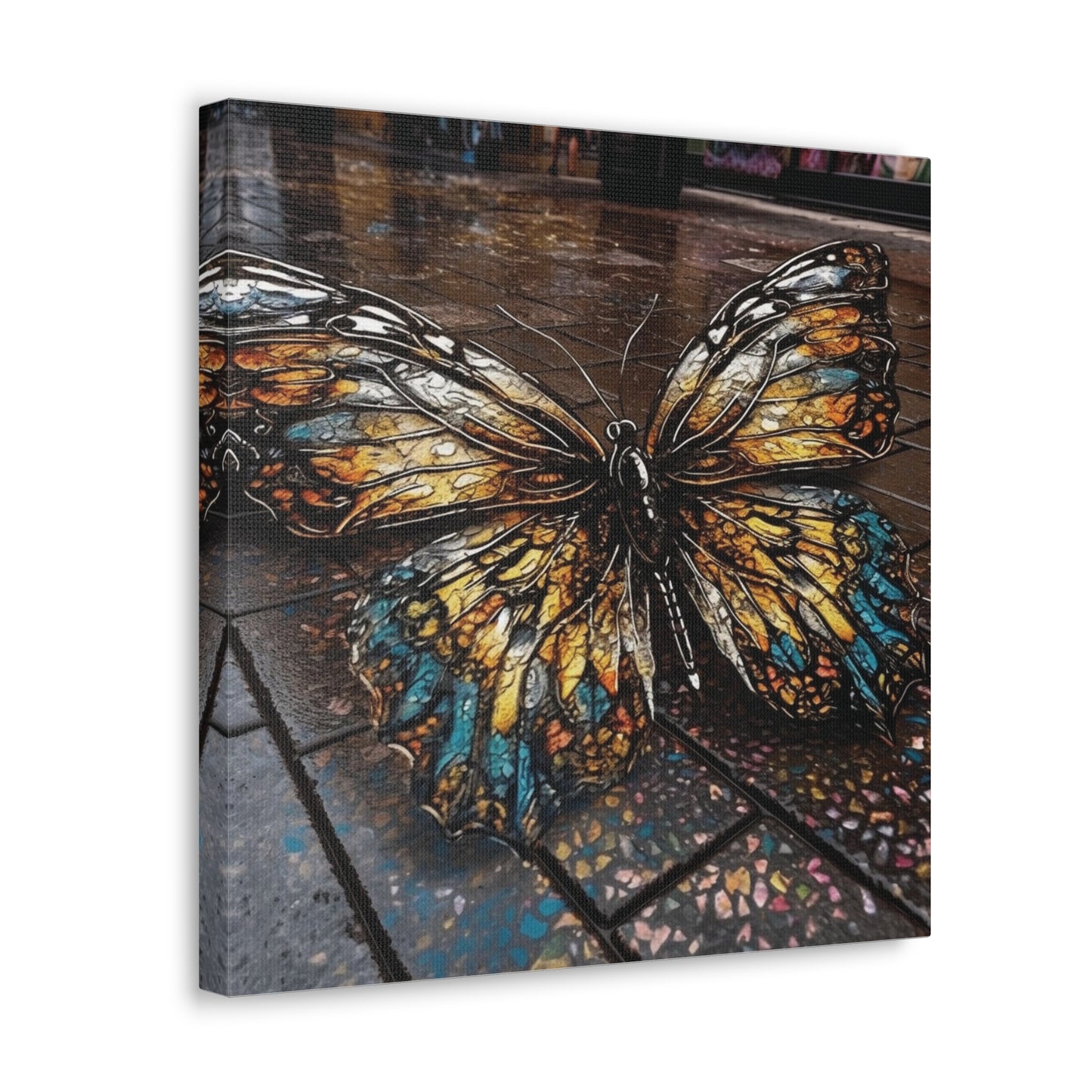 Canvas Gallery Wraps Water Butterfly Street 1