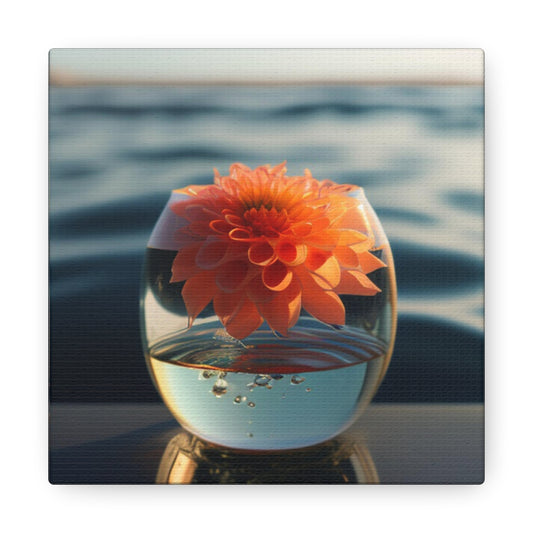 Canvas Gallery Wraps Dahlia Orange 2