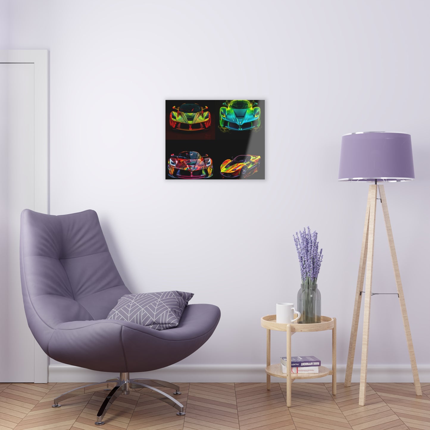 Acrylic Prints Ferrari Neon 5