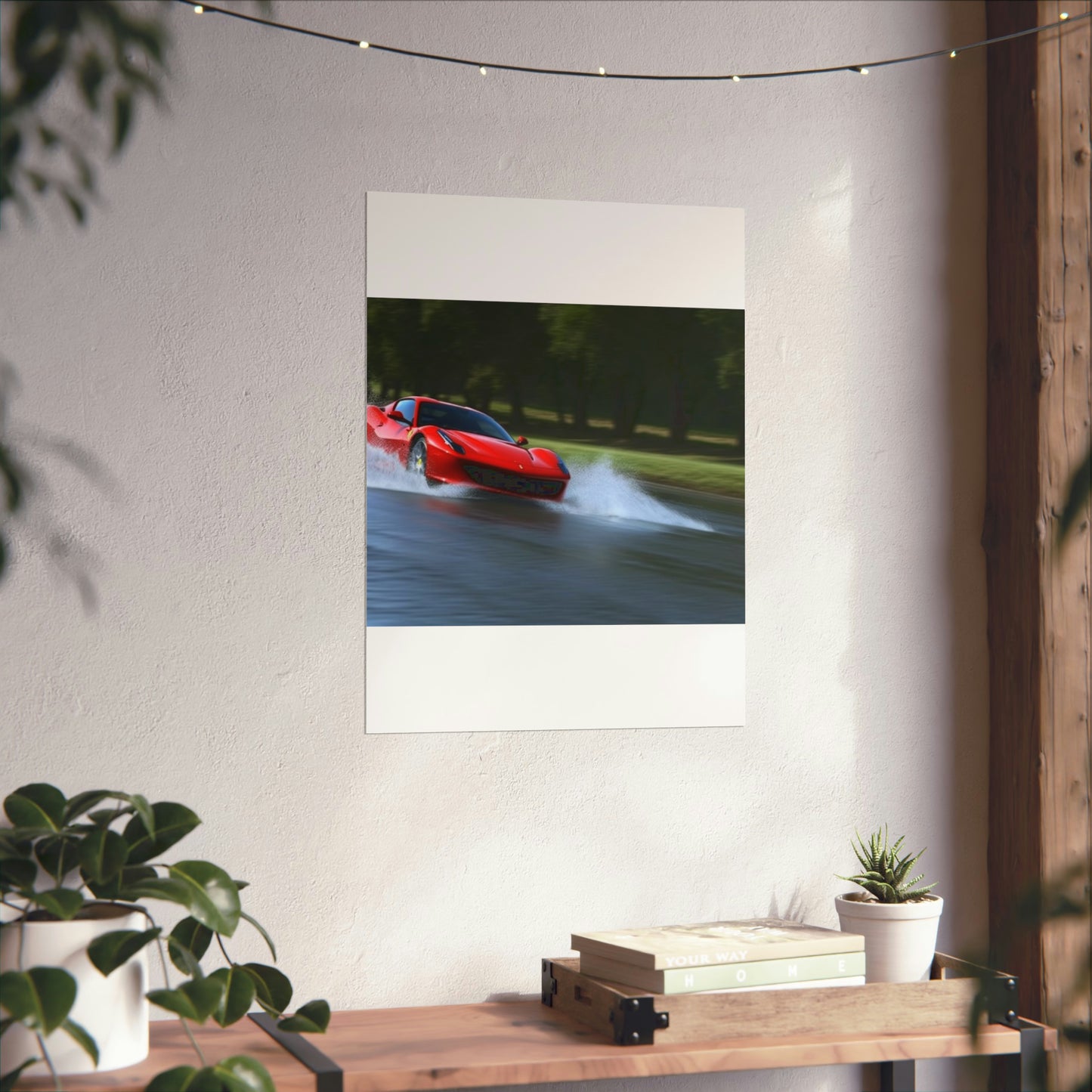 Premium Matte Vertical Posters Water Ferrari Splash 3