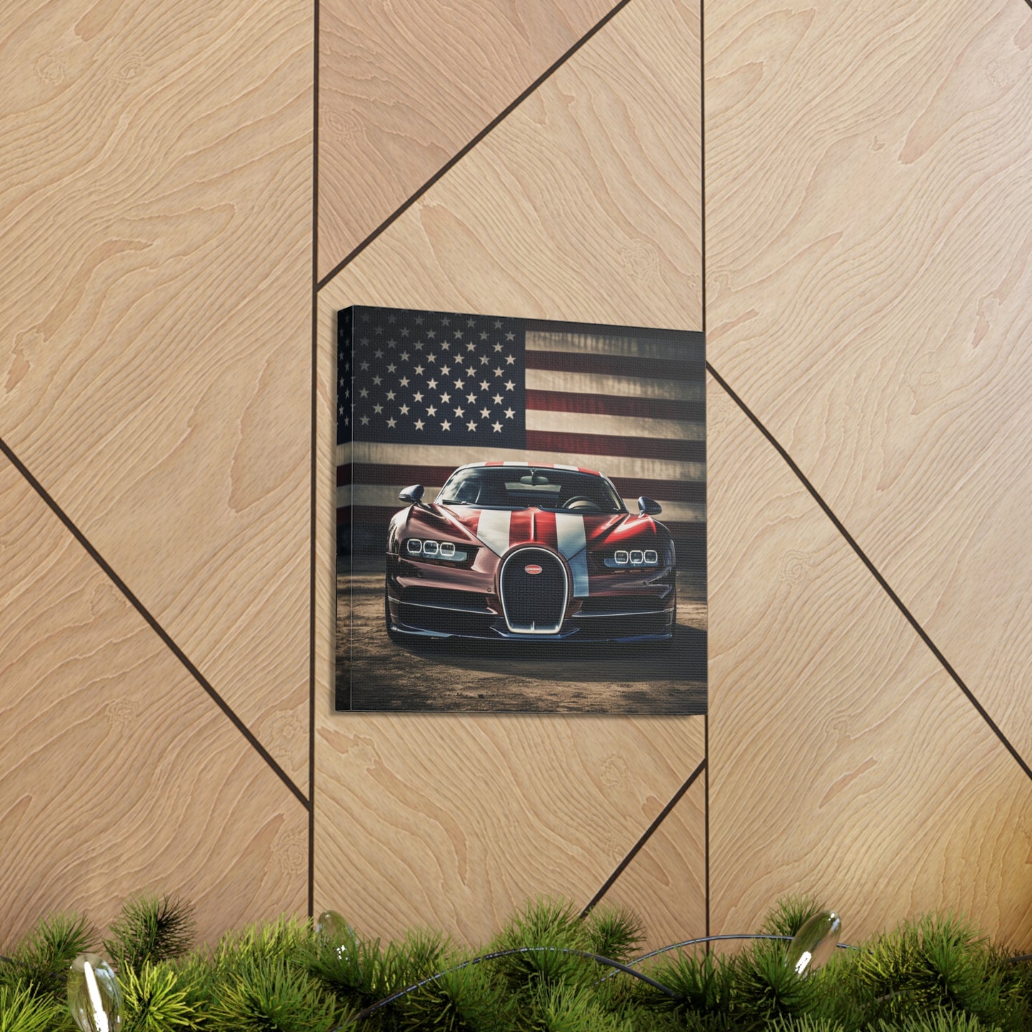 Canvas Gallery Wraps Bugatti Flag 1