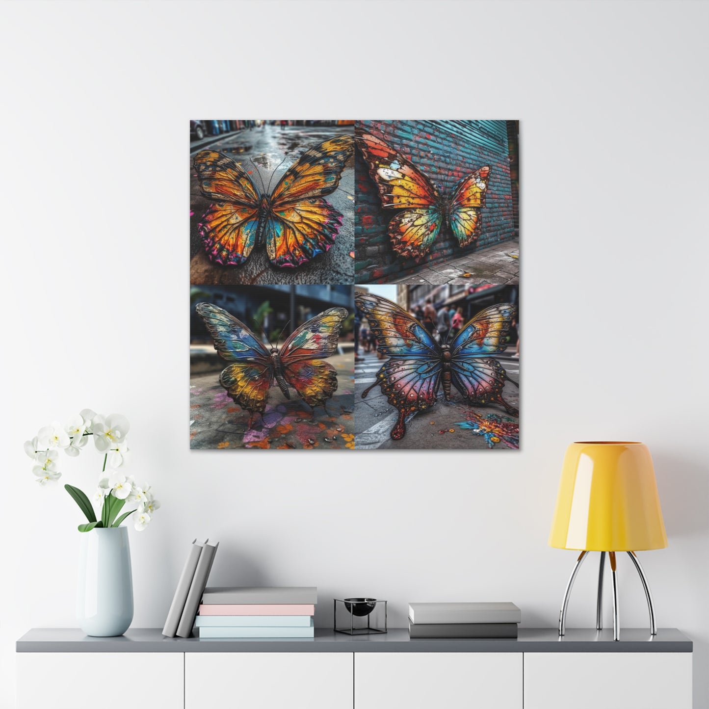 Canvas Gallery Wraps Liquid Street Butterfly 5