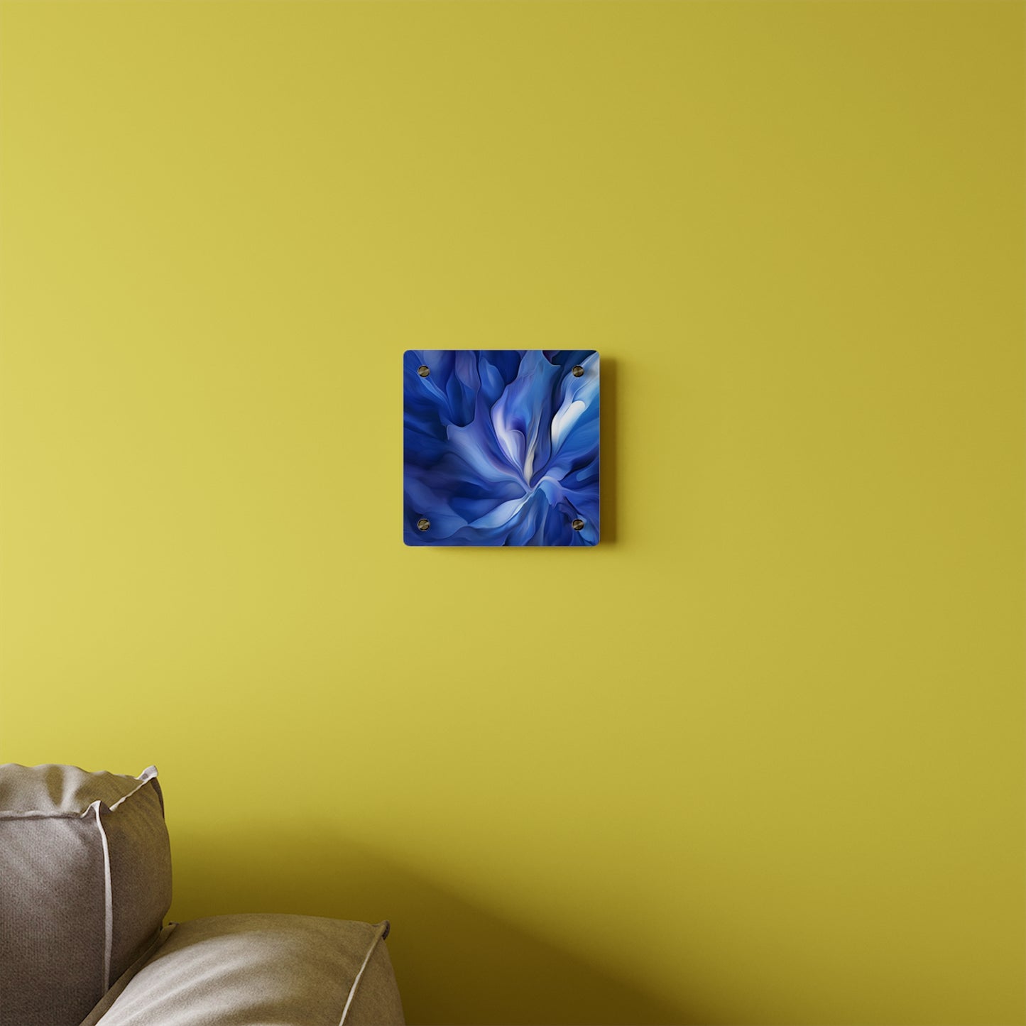 Acrylic Wall Art Panels Abstract Blue Tulip 3